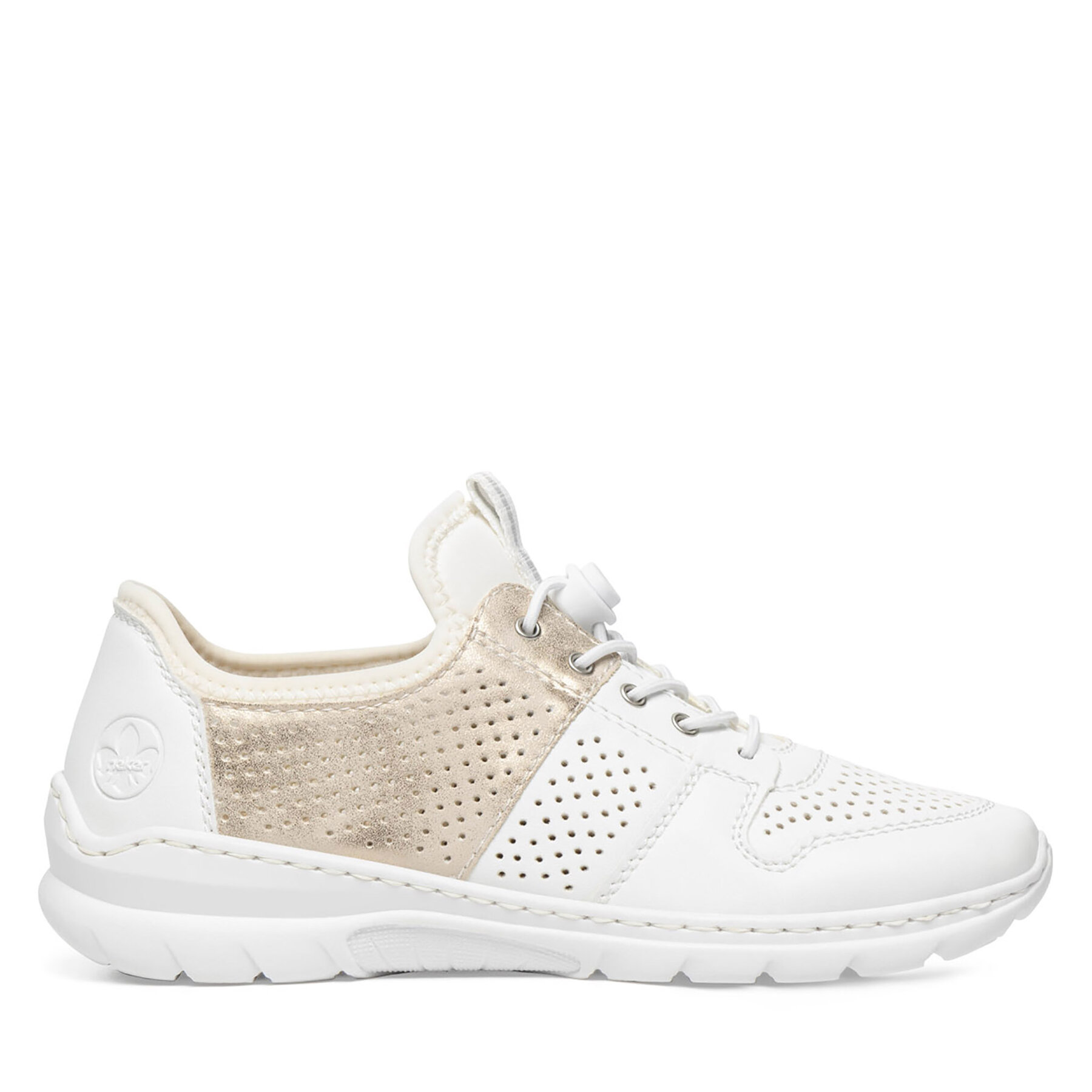 Sneakersy Rieker L3254-80 Biela