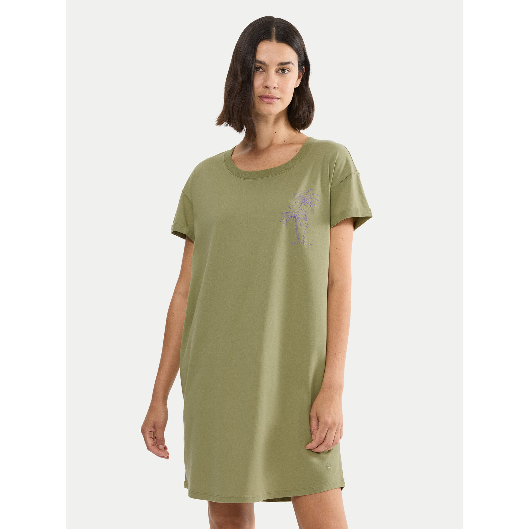 Triumph Hálóing 10221117 Zöld Relaxed Fit