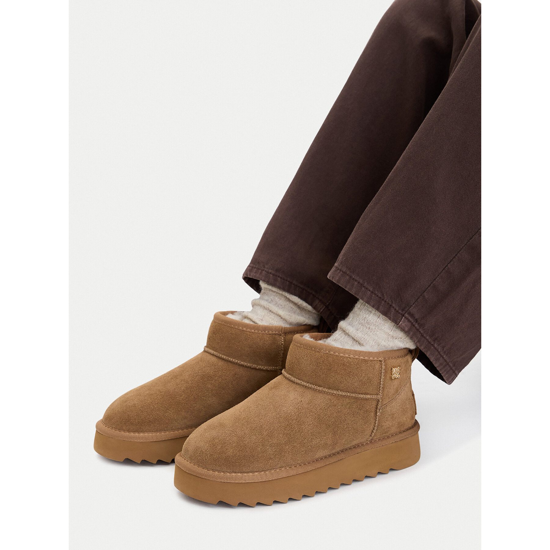 Cizme de zăpadă Nine West CEO-MENA-01 Maro deschis