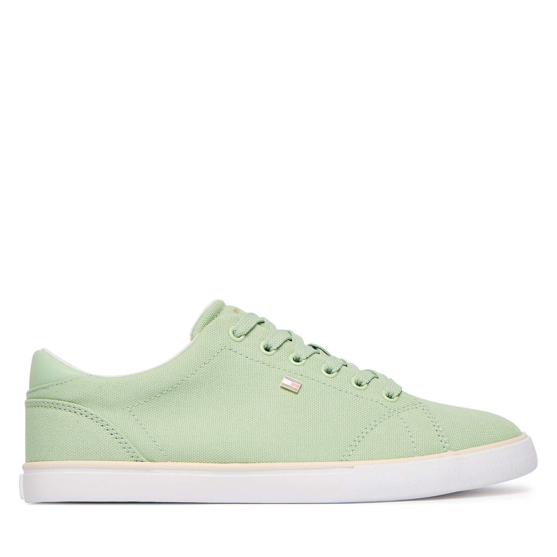 Tenisky Tommy Hilfiger Th Low Profile Vulc Canvas FW0FW09102 Zelená