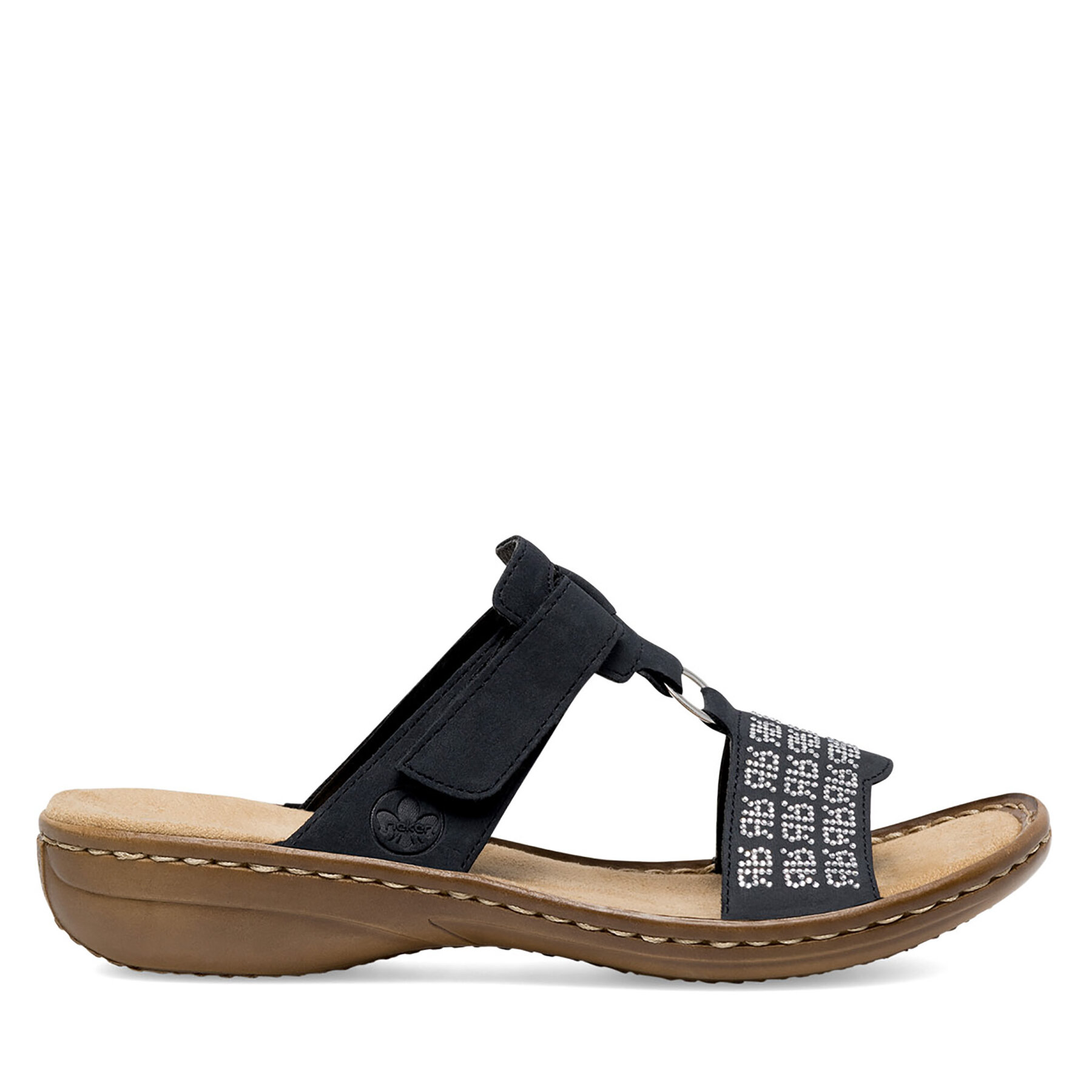 Šľapky Rieker 60863-14 Tmavomodrá