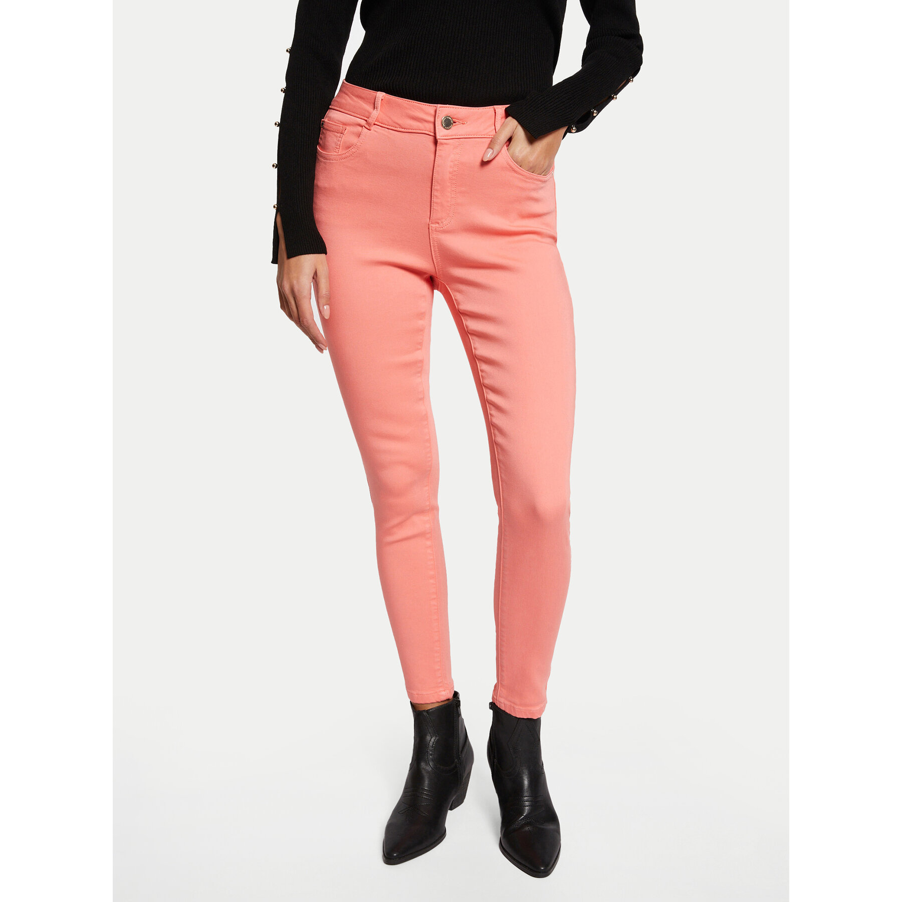 Morgan Jeans 241-POLIA1 Korallenfarben Skinny Fit