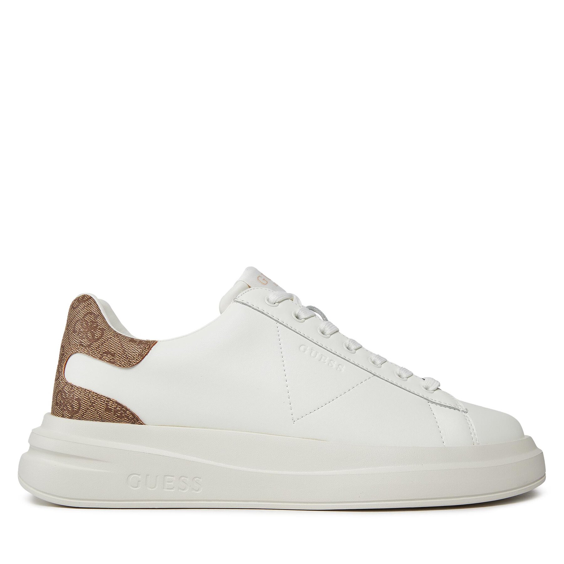 Sneakersy Guess Elba FMPVIB LEA12 Biela