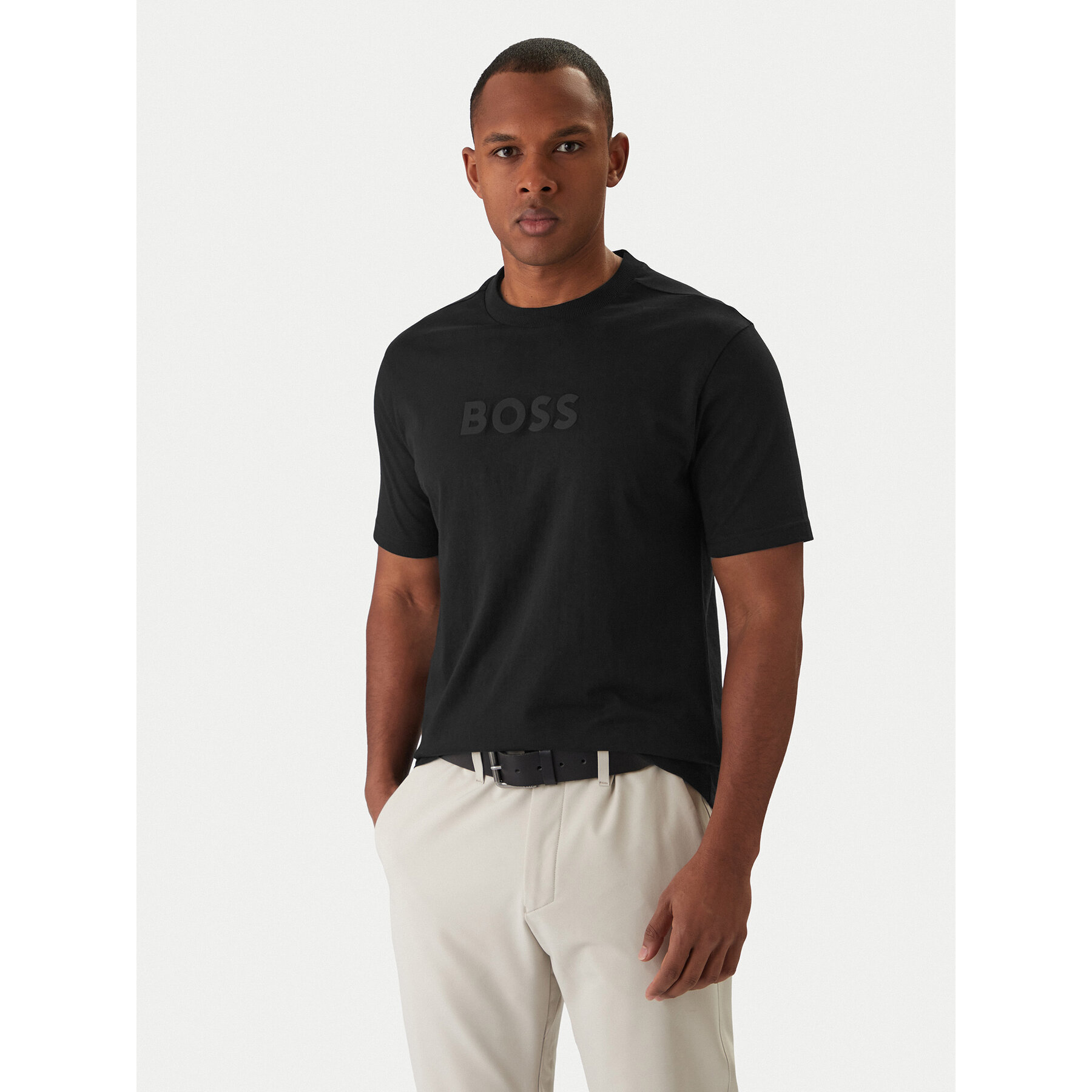BOSS T-Shirt Logo 50553652 Schwarz Regular Fit