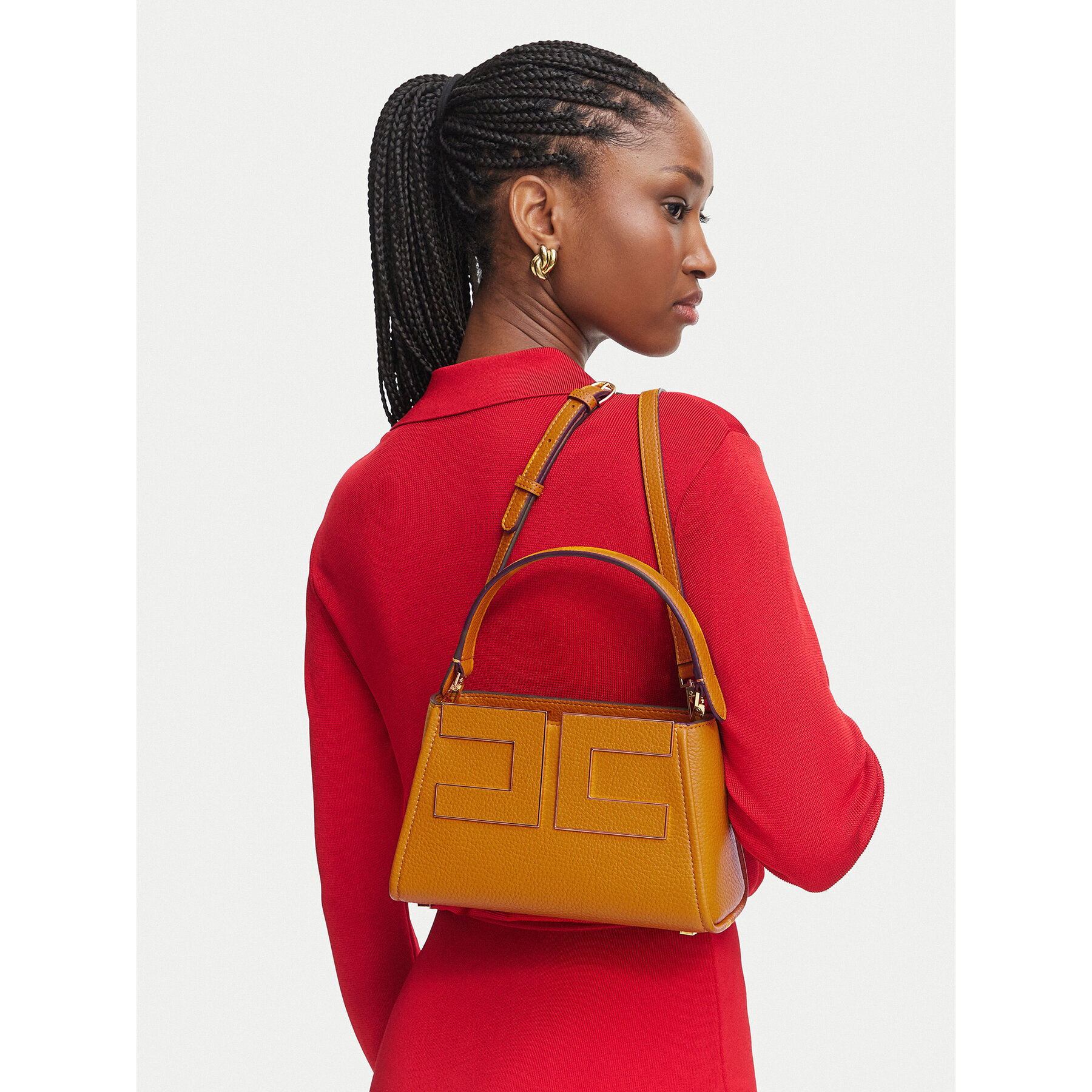 Rankinė Elisabetta Franchi BS-07A-66E2-V360 Tamsiai geltona