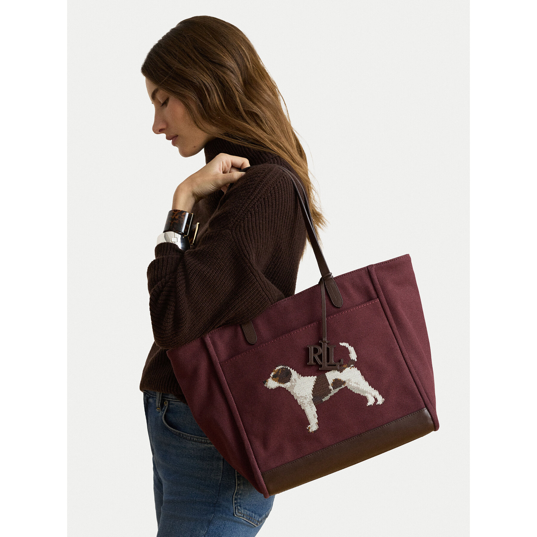 Torbica LAUREN RALPH LAUREN 431P18735001 Tamnocrvena