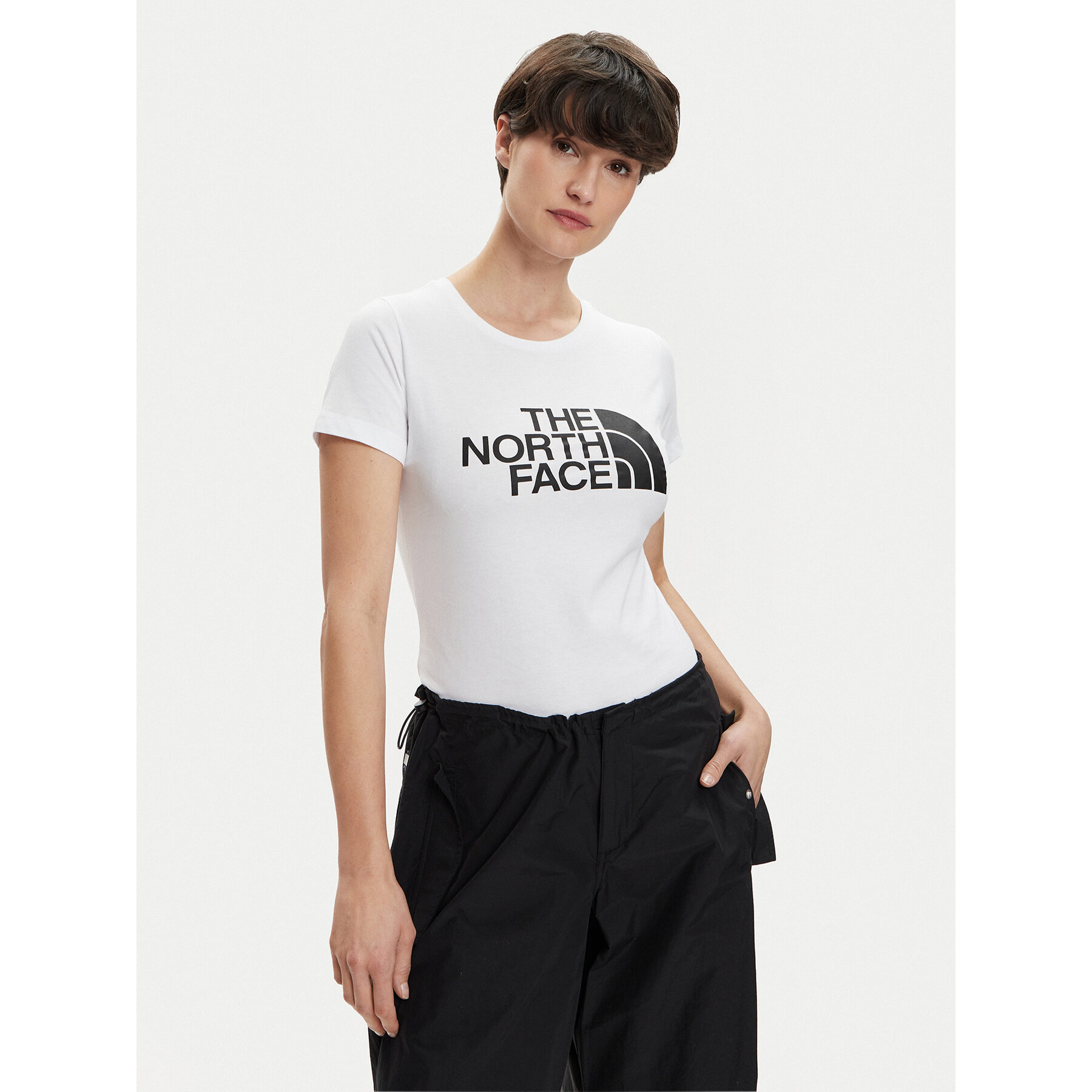 The North Face Póló Easy NF0A87N6 Fehér Regular Fit