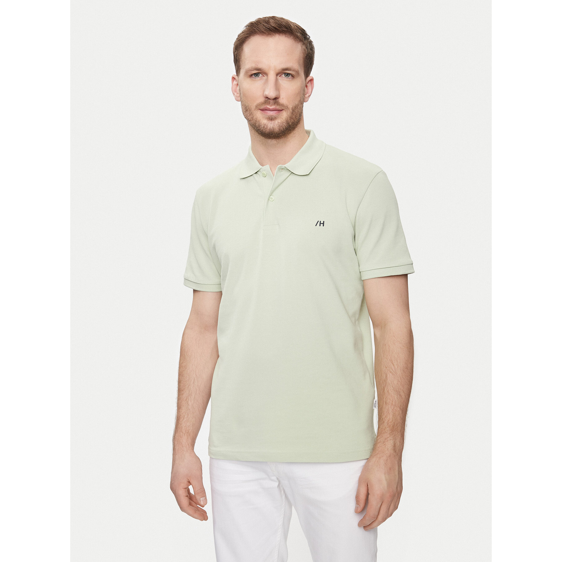 Selected Homme Polo 16087839 Πράσινο Regular Fit