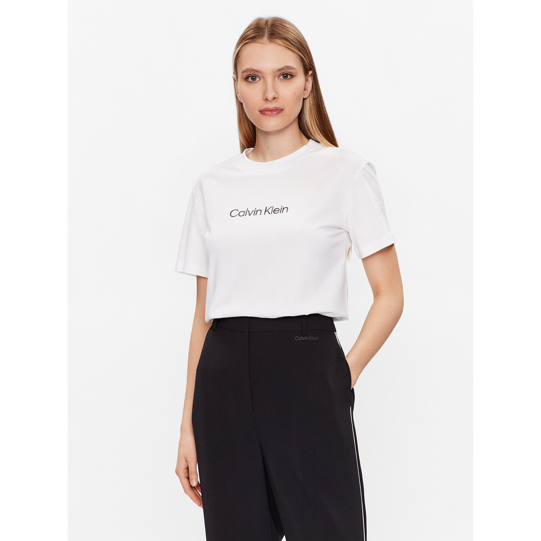 Calvin Klein T-Shirt Hero Logo K20K205448 Bianco Regular Fit