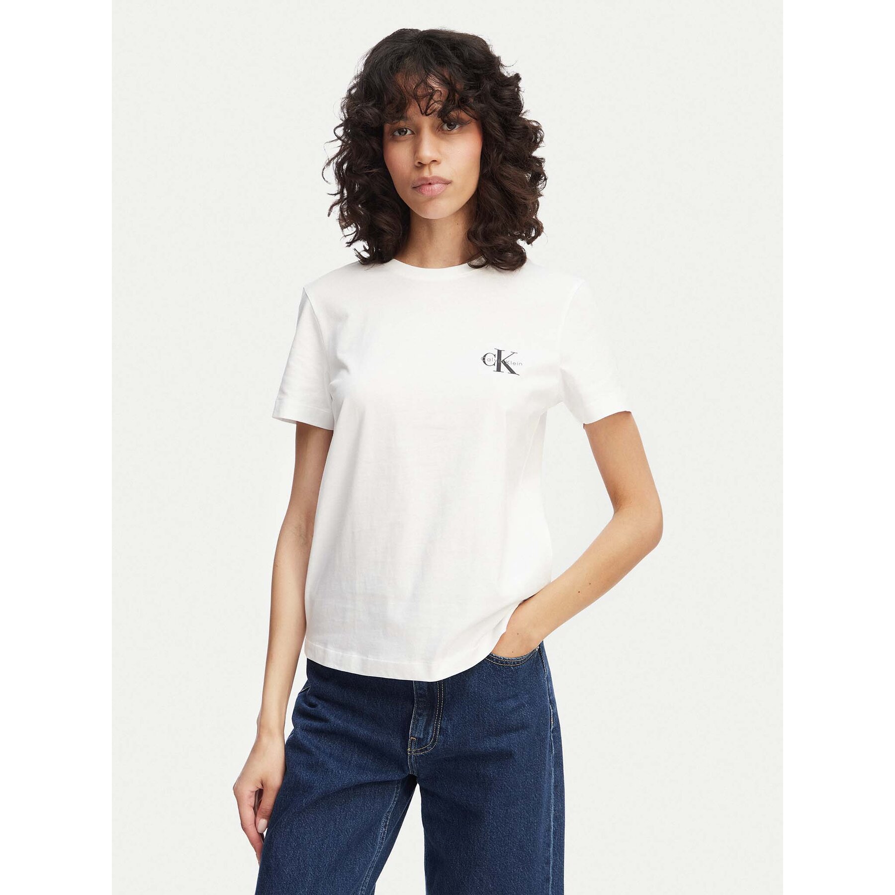 Calvin Klein Jeans T-Shirt-Set LV047C905G Hellgelb Regular Fit