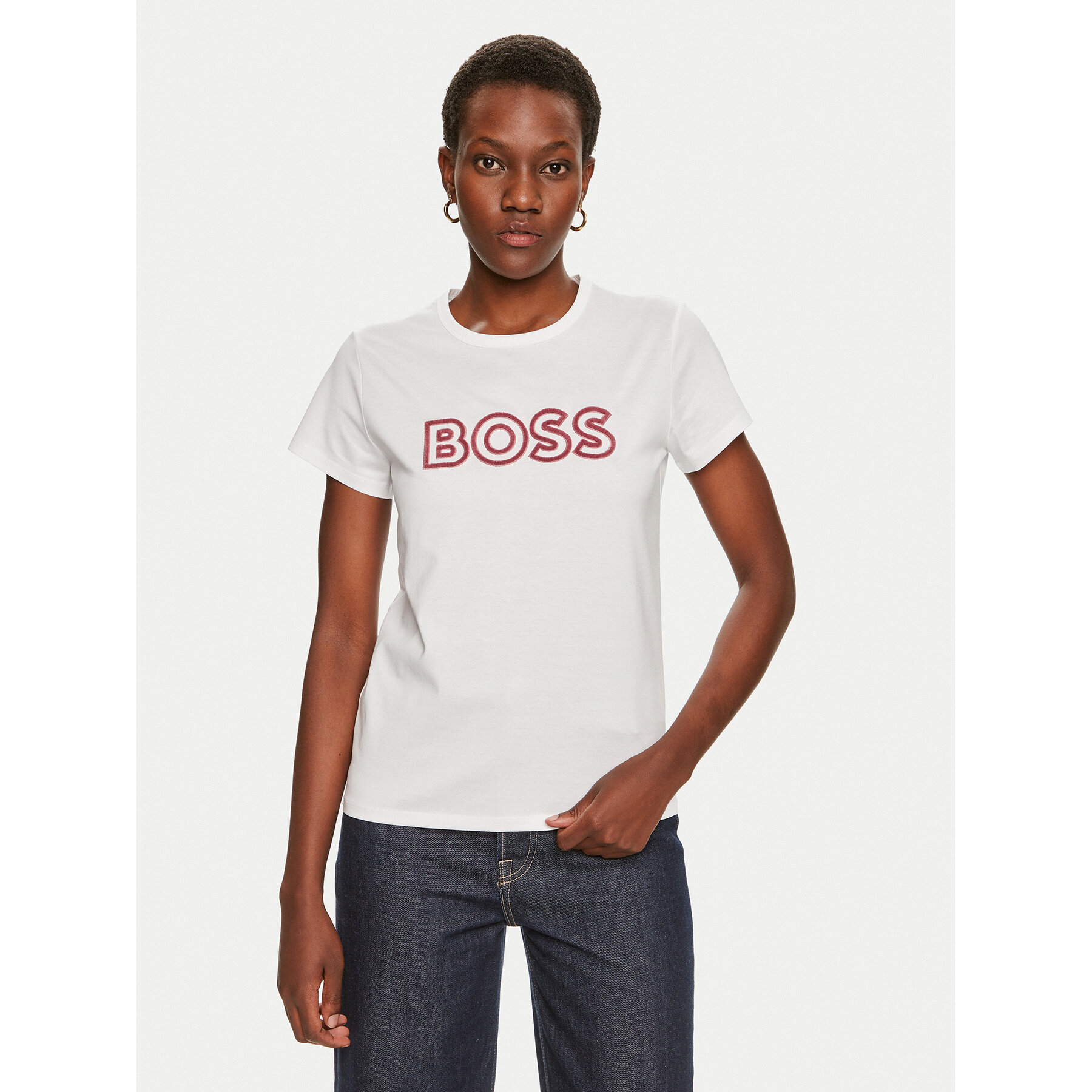 Boss Póló Eventsa 50522209 Fehér Regular Fit