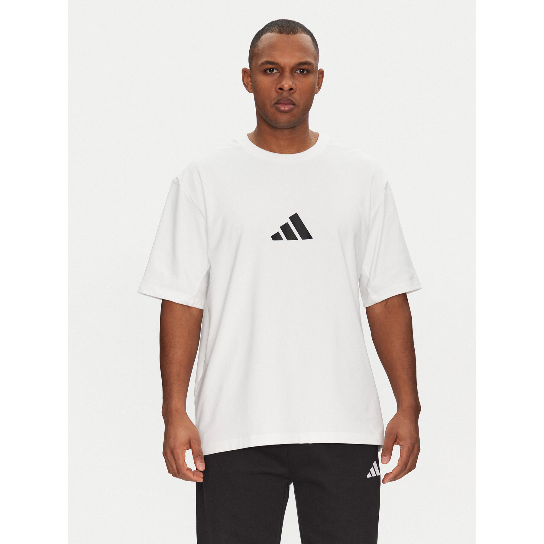 adidas T-Shirt Z.N.E. JC5482 Λευκό Loose Fit