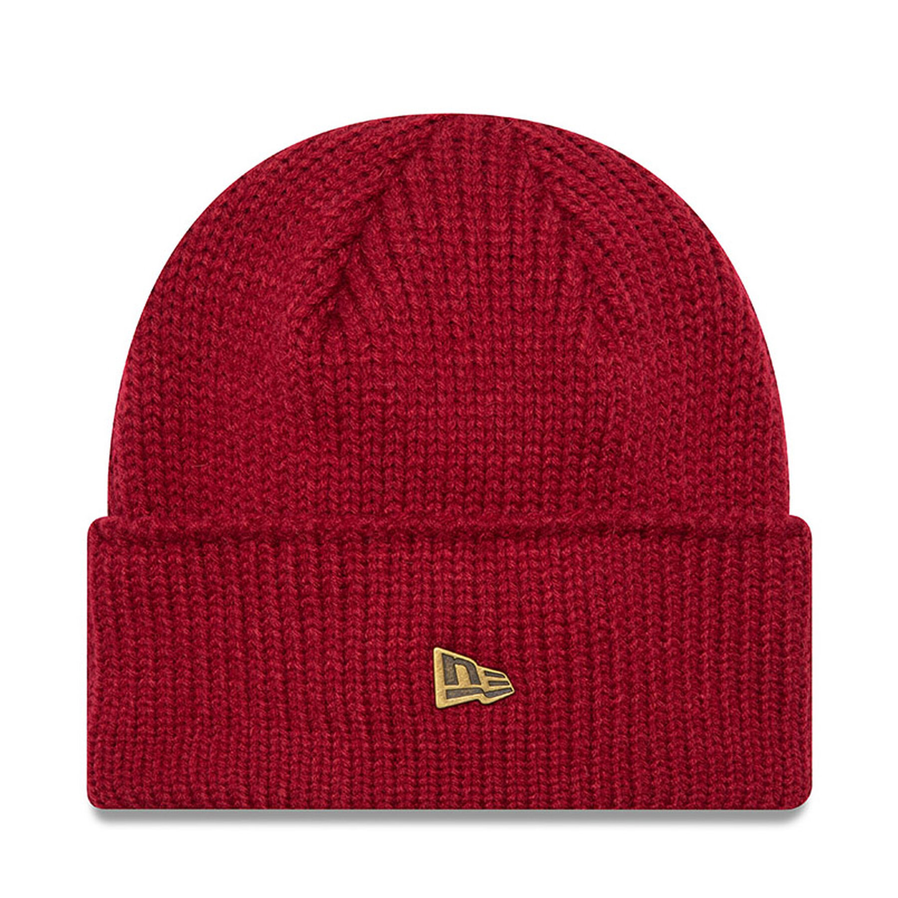 Шапка New Era Wide Cuff Beanie 60565442 Червен