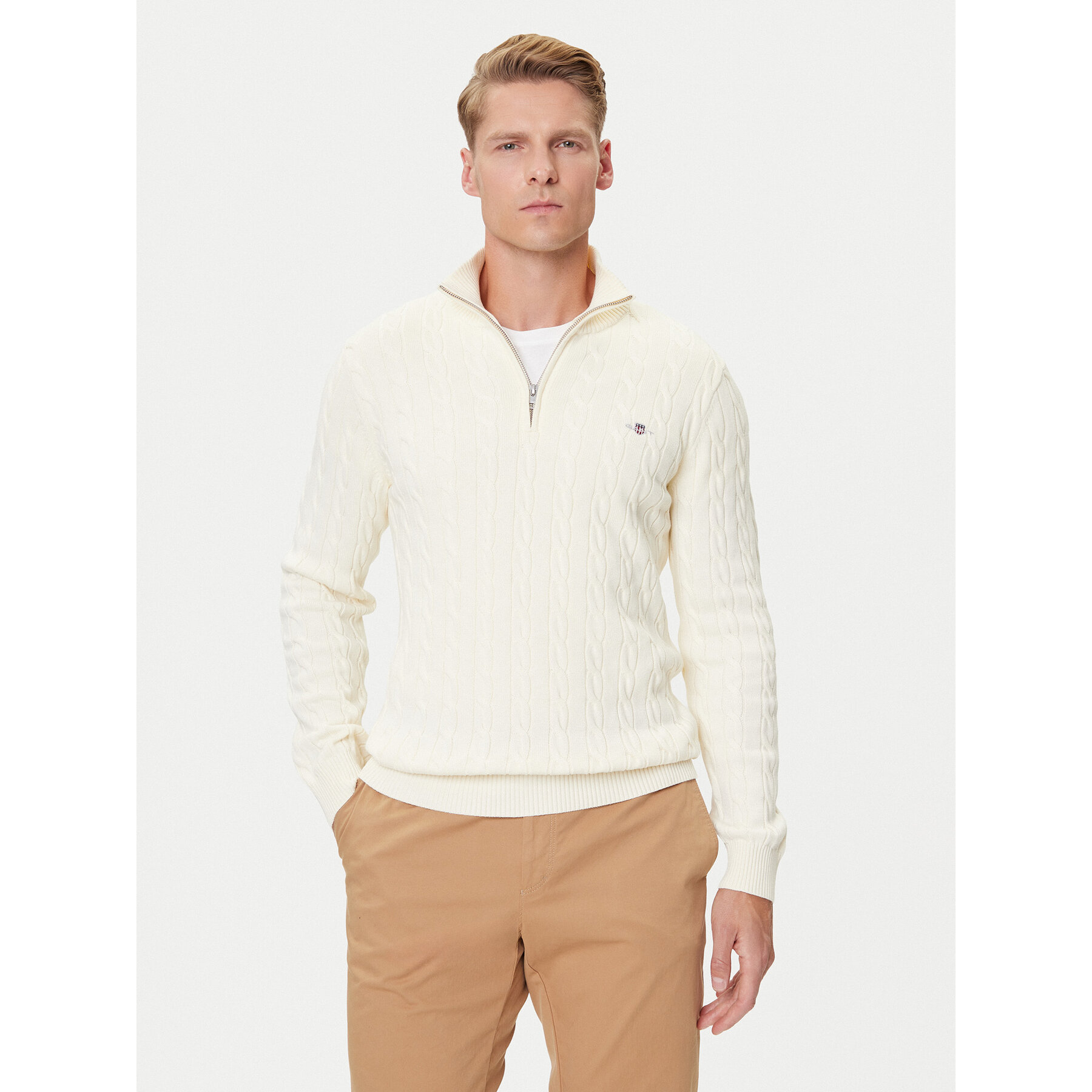 Gant Pullover 8050603 Écru Regular Fit