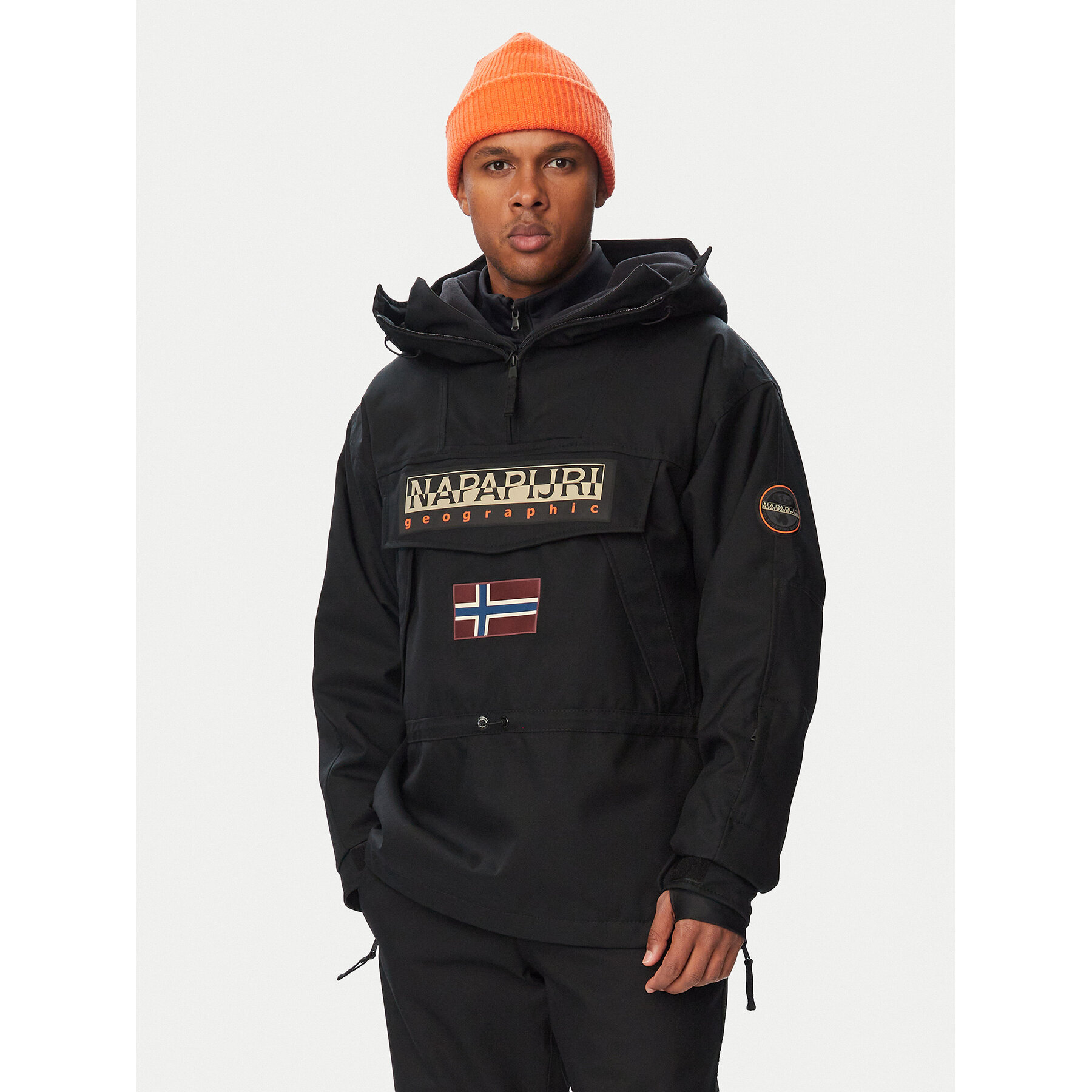 Napapijri Skijacke Skidoo Next NP0A8B3G Schwarz Loose Fit