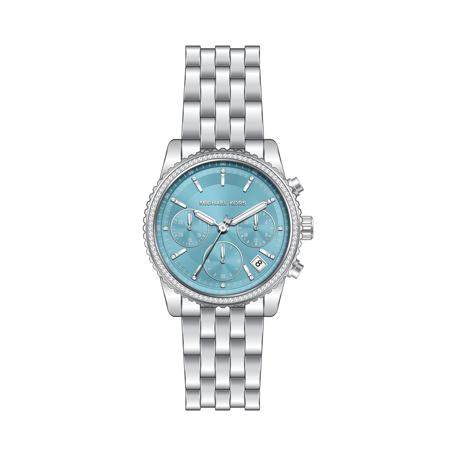 Sat Michael Kors Bryant MK7539 Srebrna