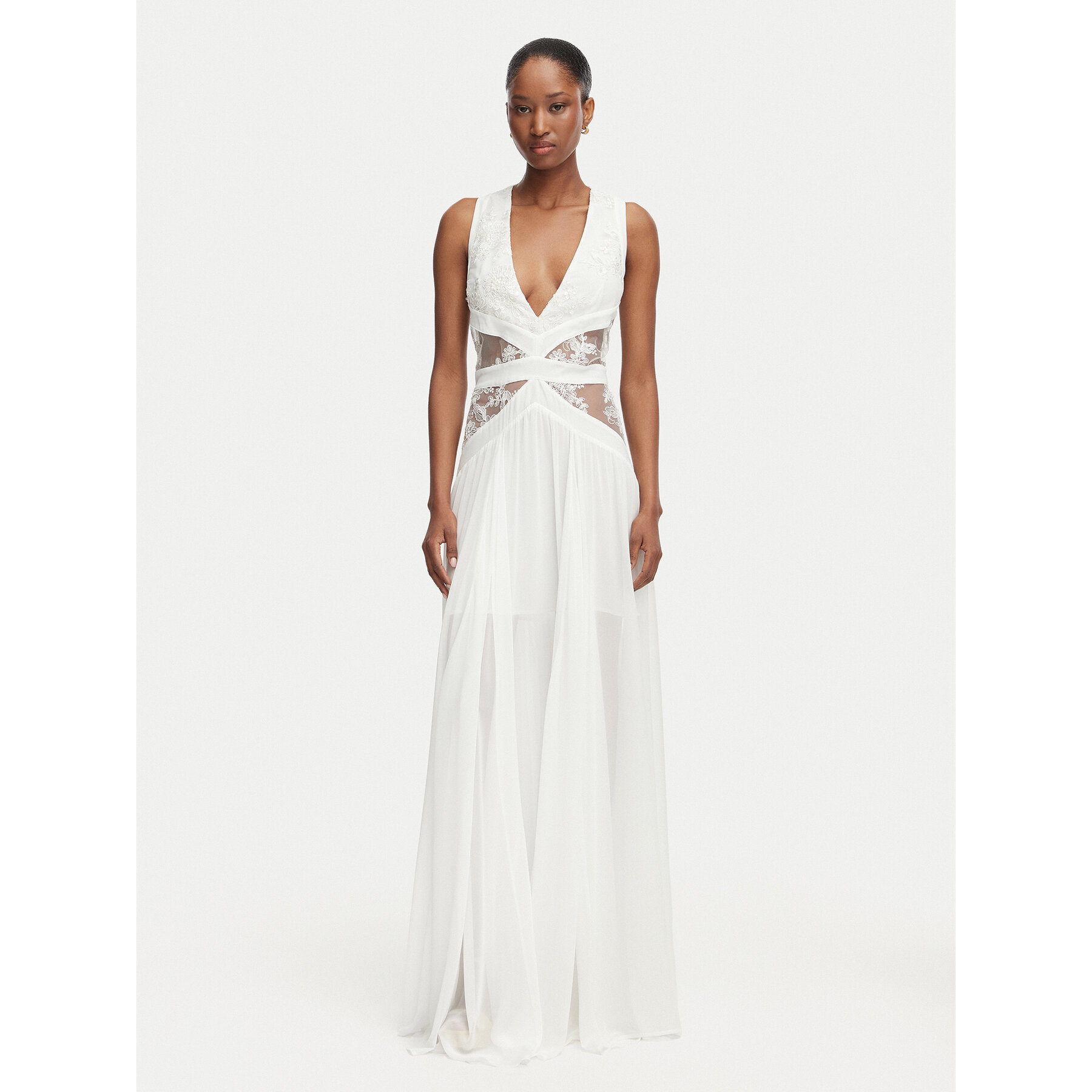 Babylon Abendkleid W EL0706 Weiß Regular Fit