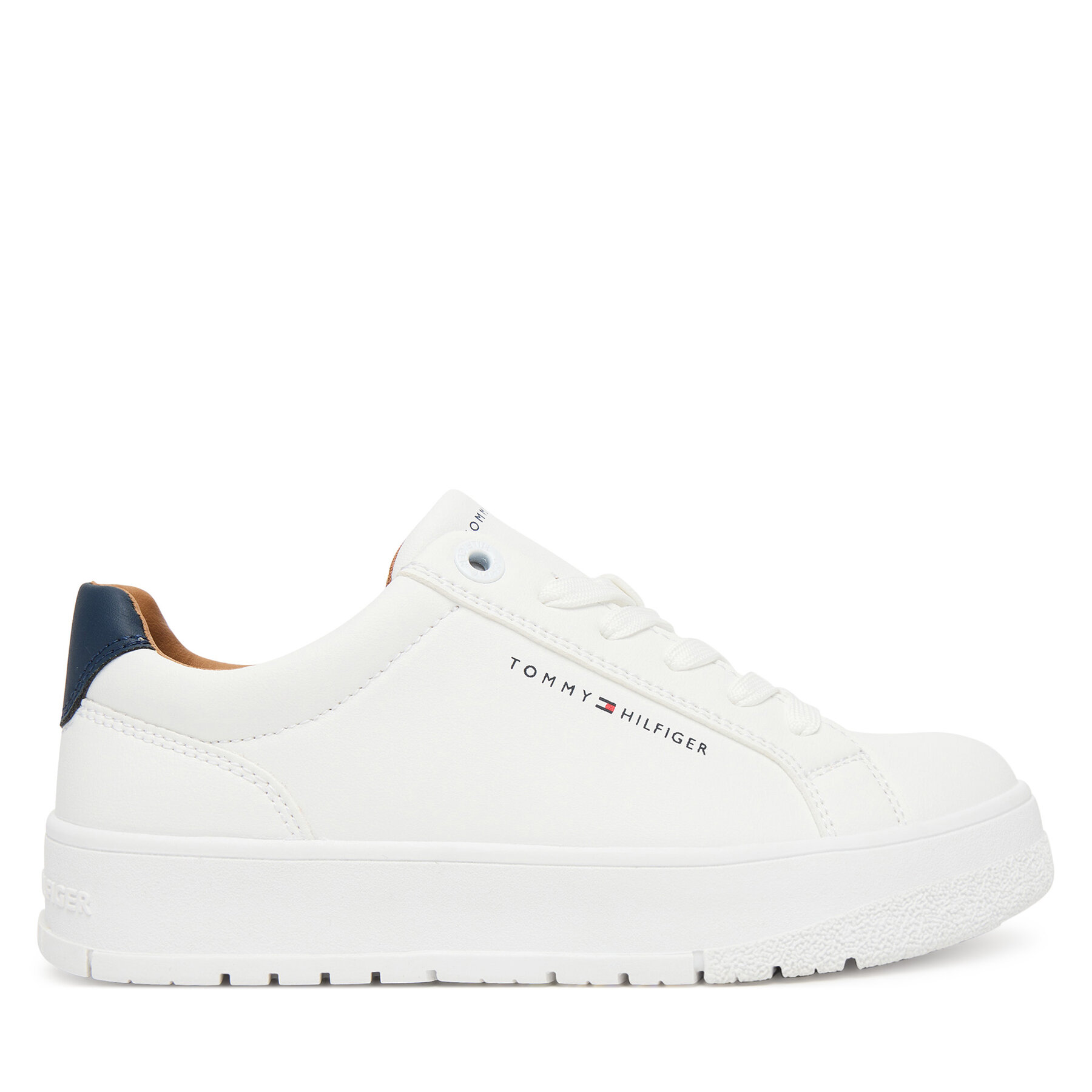 Sneakers Tommy Hilfiger Low Cut Lace Up Sneaker T3X9-34091-1355 D Alb