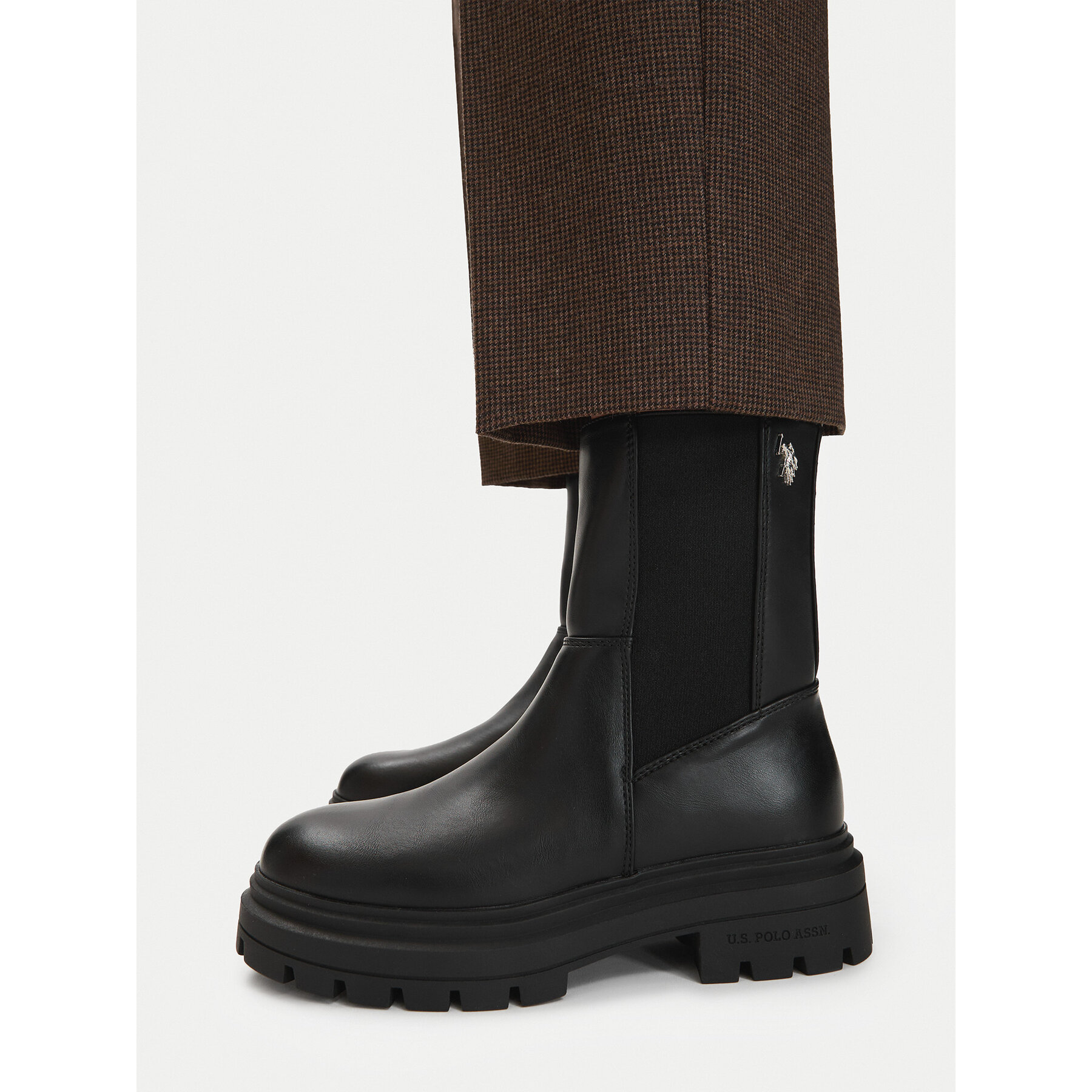Škornji U.S. Polo Assn. EO-SVETA003W/GYE1 Črna