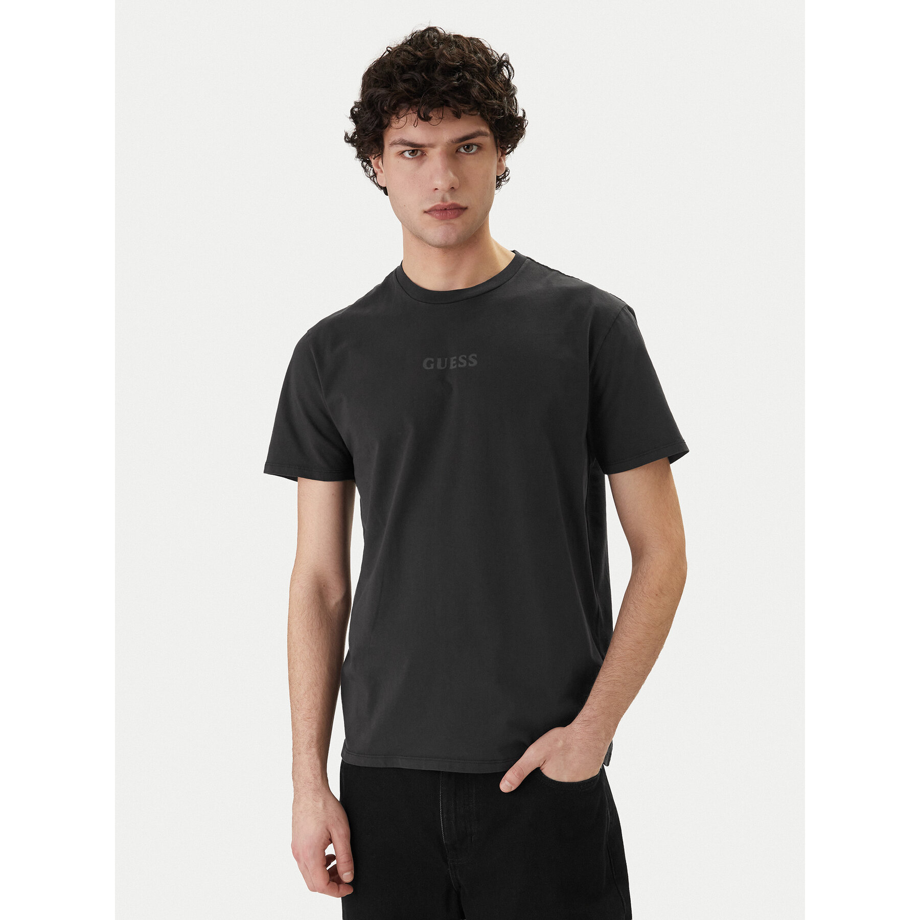 Guess T-Shirt M6GI27 K3249 Schwarz Regular Fit