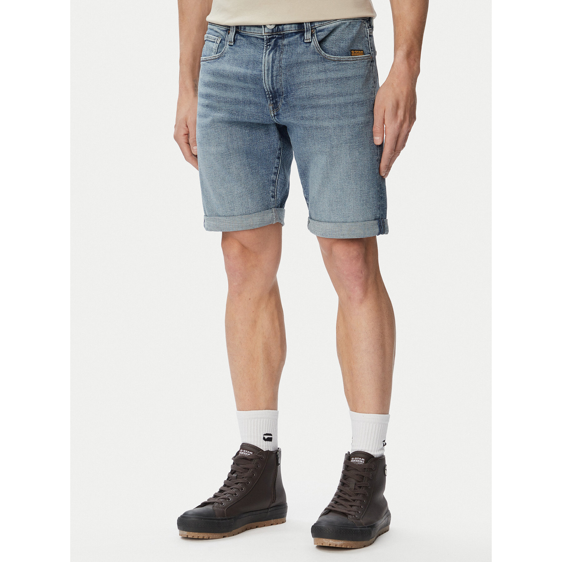 G-Star Raw Jeansshorts 3301 D10481-C051 Blau Regular Fit