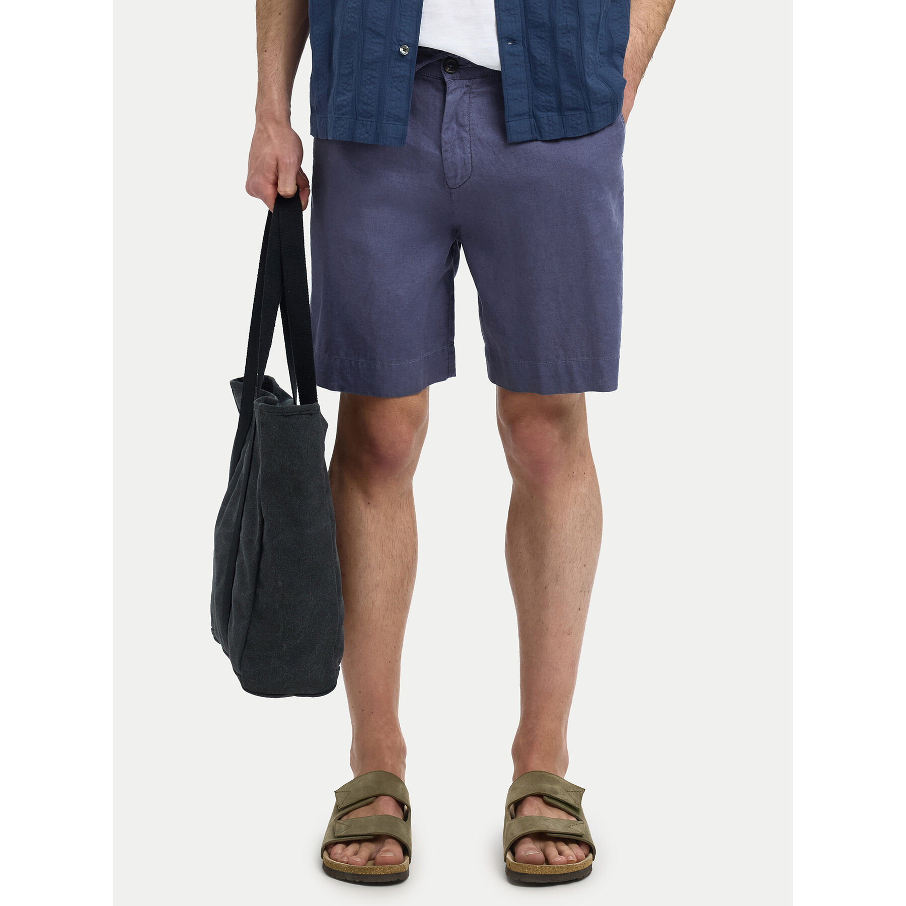 Selected Homme Stoffshorts 16097541 Violett Loose Fit