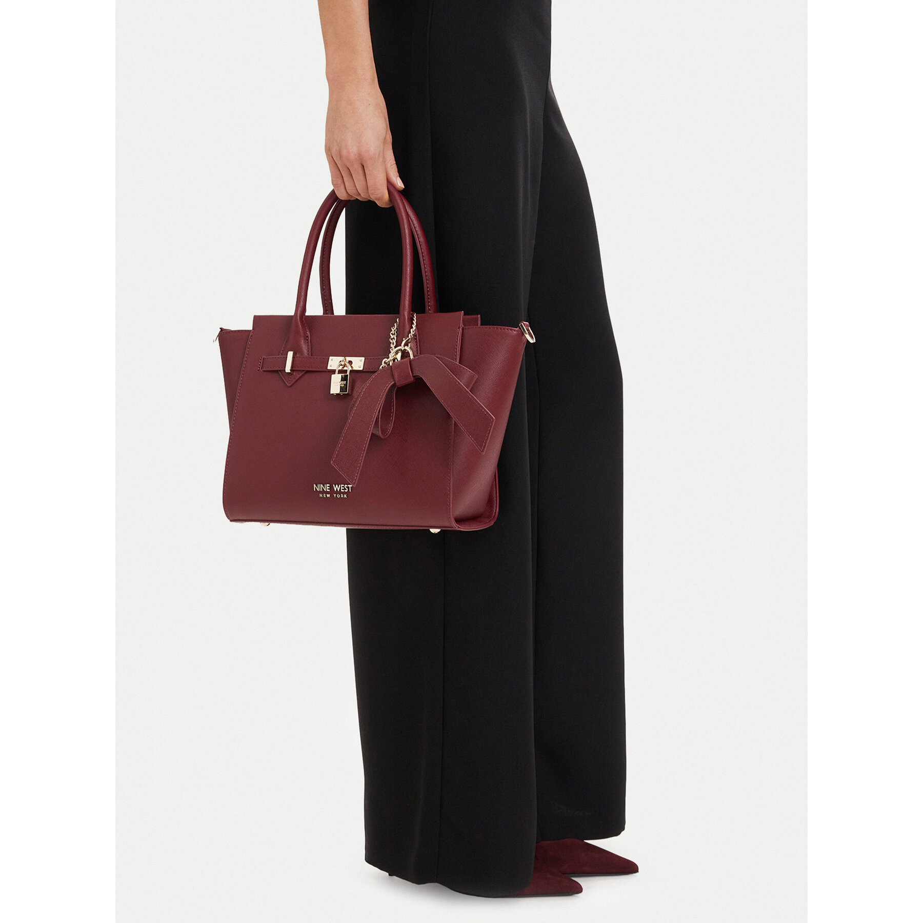 Geantă Nine West CEO-Chelsea-Charm-II-LX10185 Vișiniu