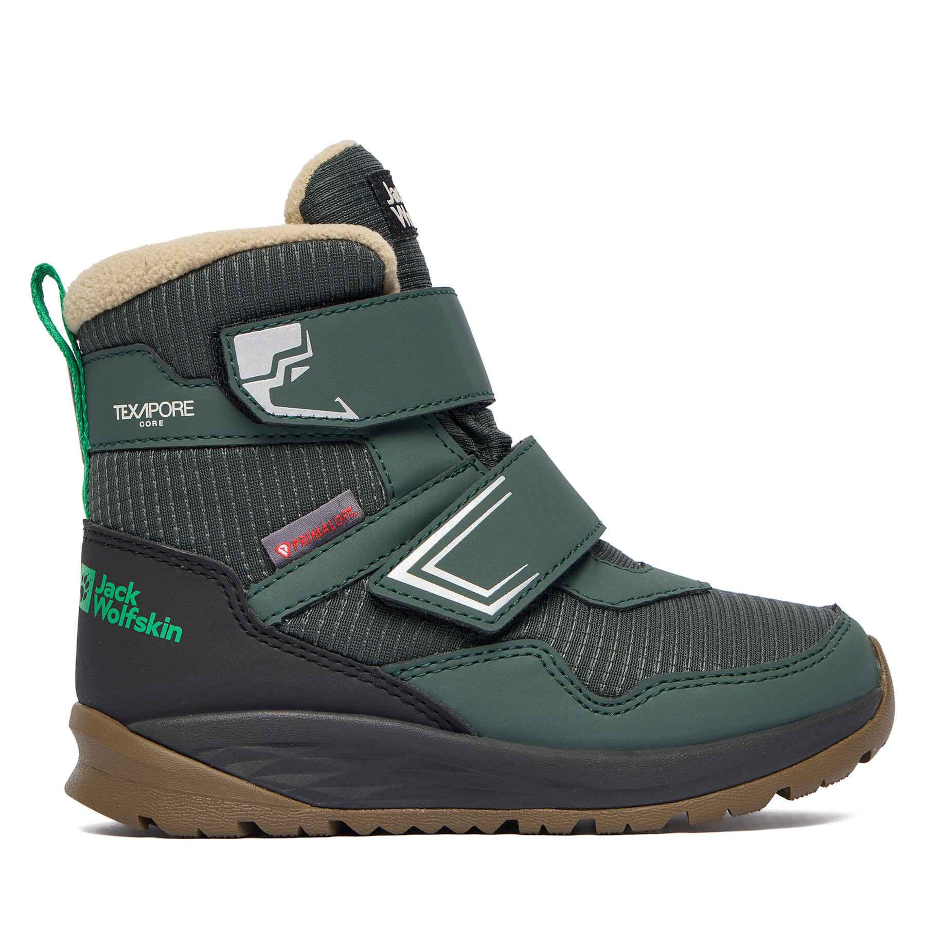 Škornji za sneg Jack Wolfskin Polar Bear B Texapore Mid VC K A62144 E0206 Zelena
