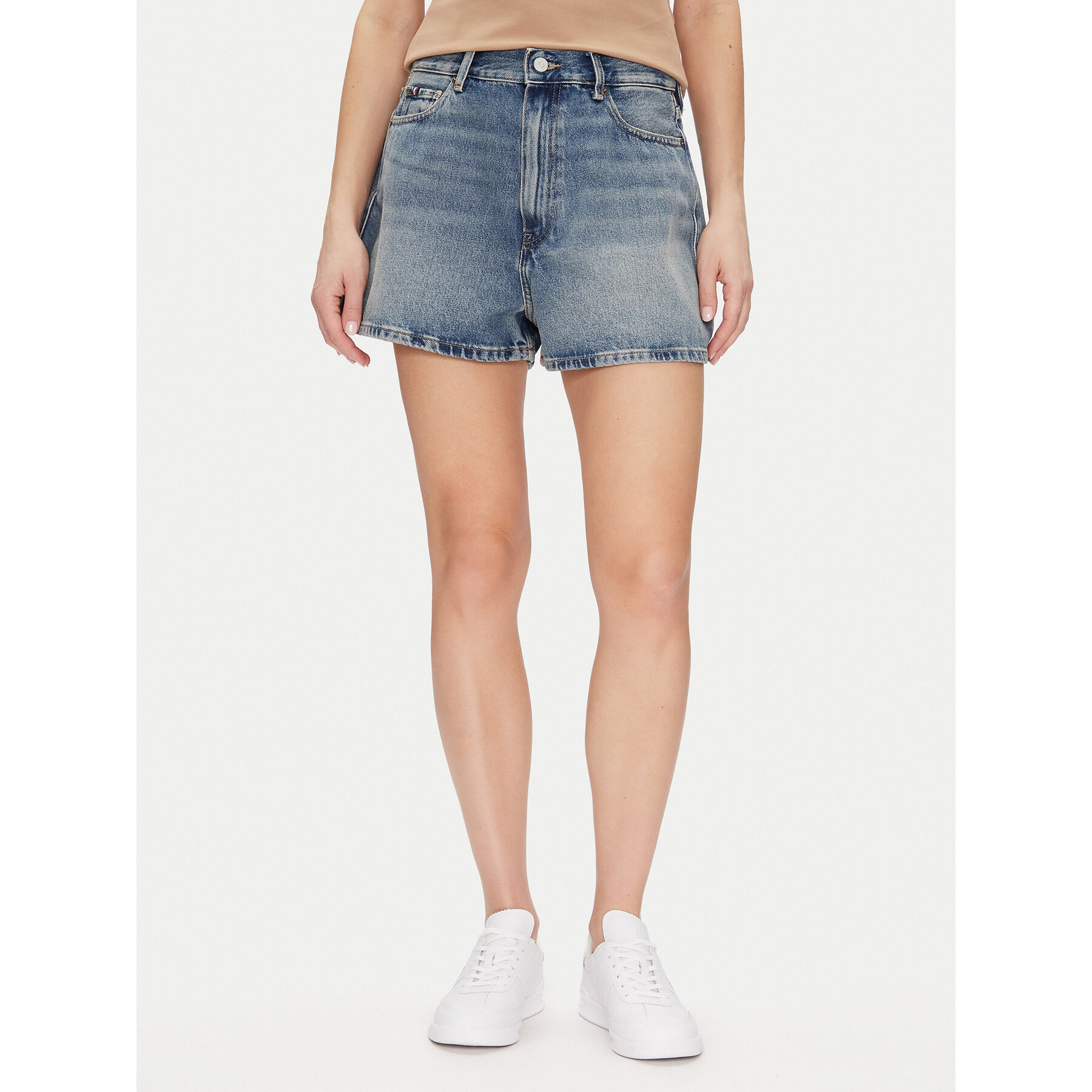 Tommy Hilfiger Jeansshorts WW0WW44384 Blau Regular Fit