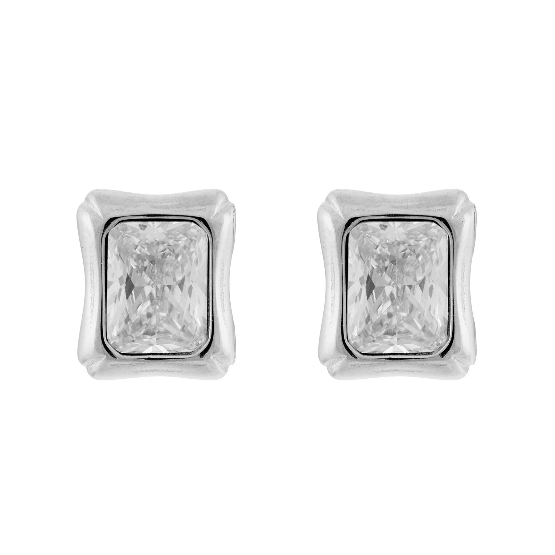 Обици Guess JUBE05 174JW Сребрист