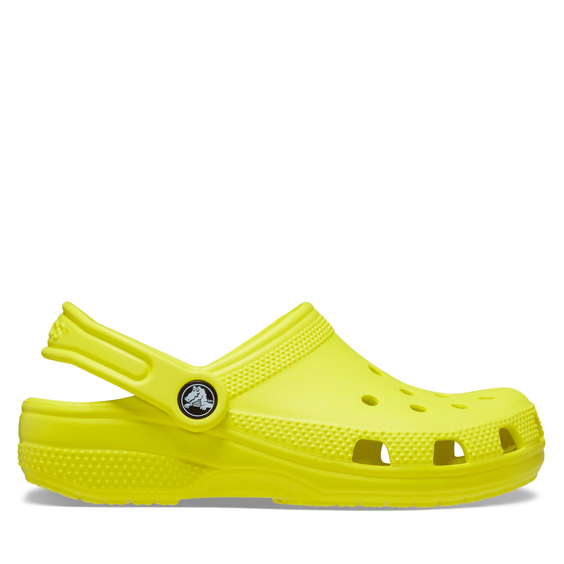 mules / sandales de bain crocs classic kids clog 206991 jaune