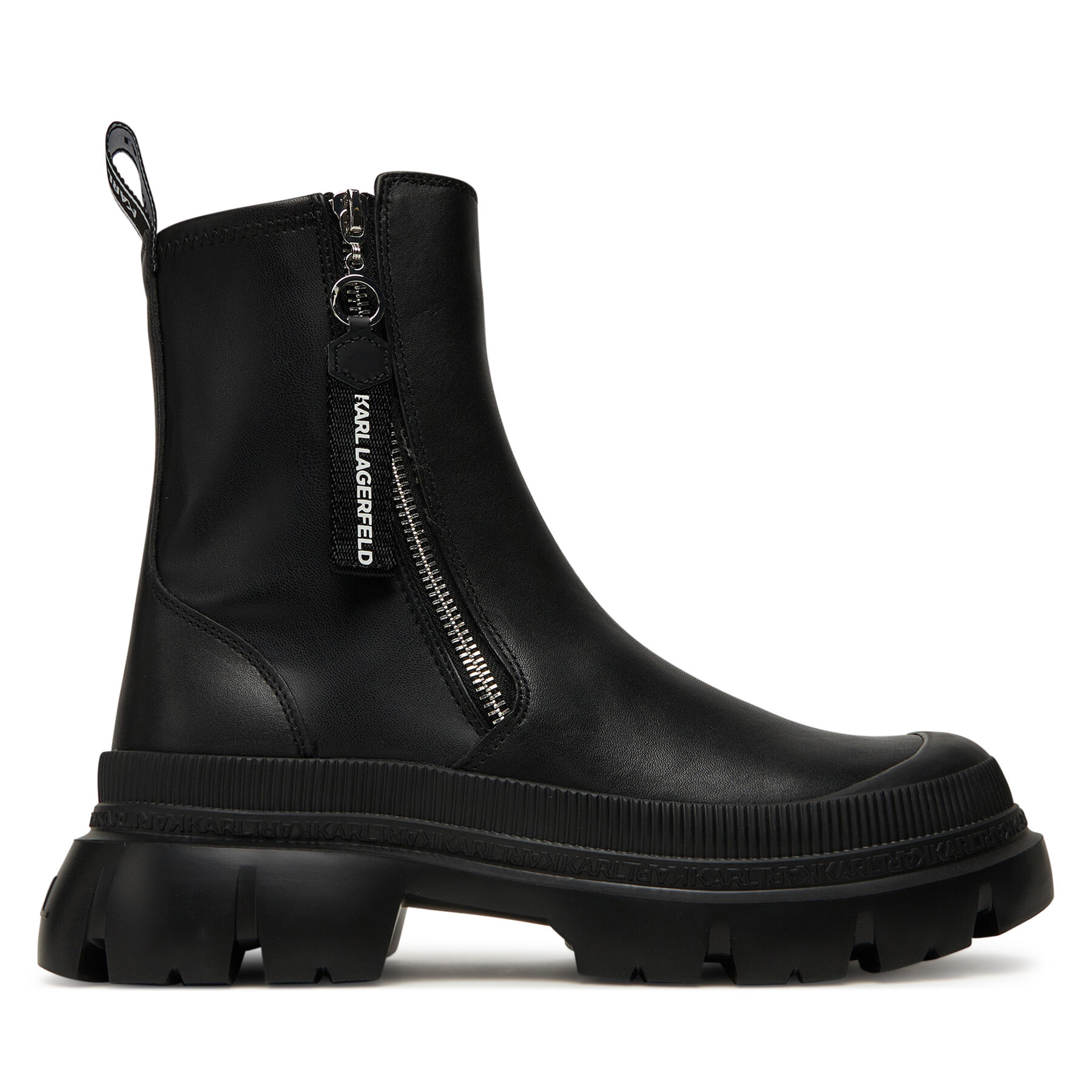 Polokozačky KARL LAGERFELD KL43565 Černá