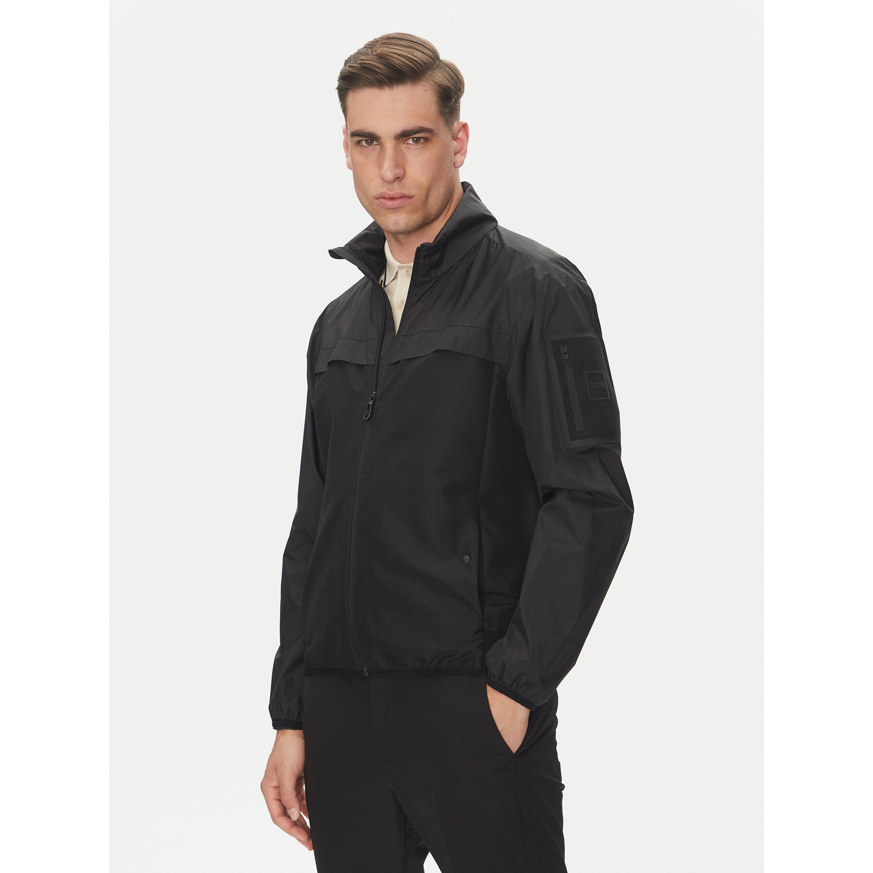 BOSS Übergangsjacke 50541285 Schwarz Regular Fit