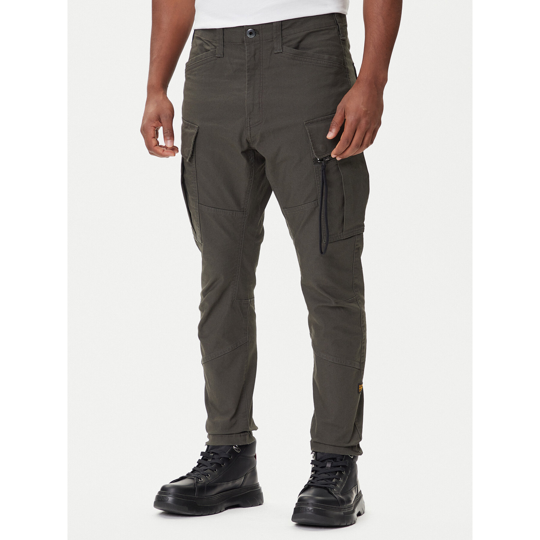 G-Star Raw Hlače Zip Pocket 3D D24307-E172 Zelena Skinny Fit