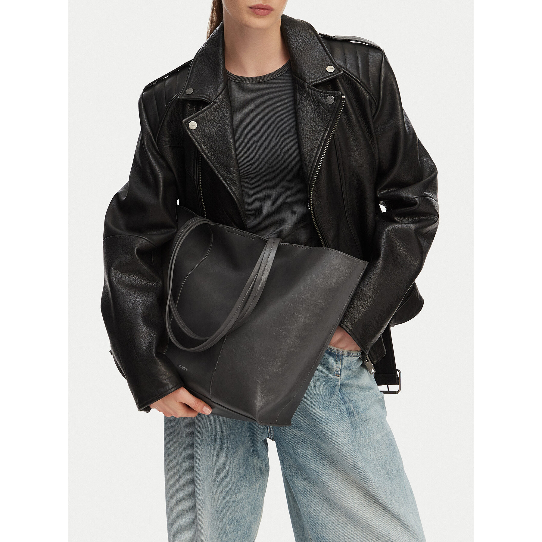 Ročna torba JENNY CEO-JNY-S-001-10 Temno siva