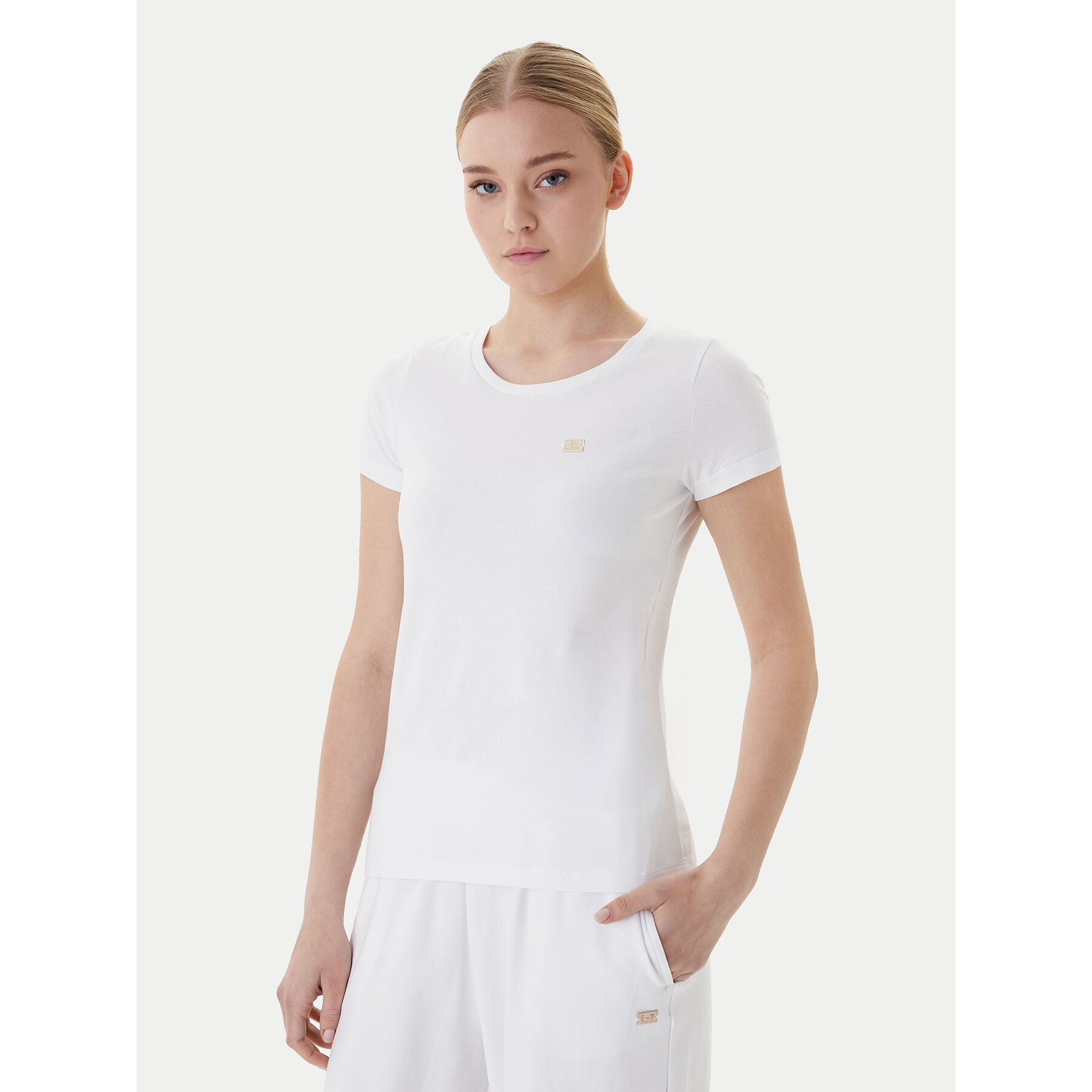 EA7 Emporio Armani T-Shirt 7W001045 AF10373 U0002 Weiß Slim Fit