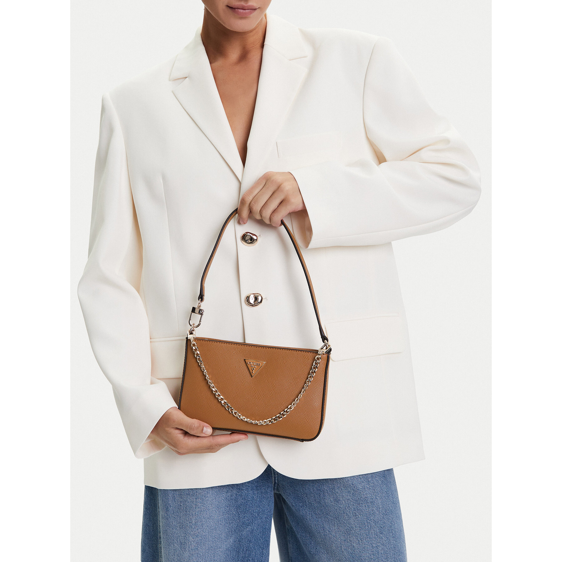 Geantă Guess Noelle II Mini HWZG96 72720 Maro