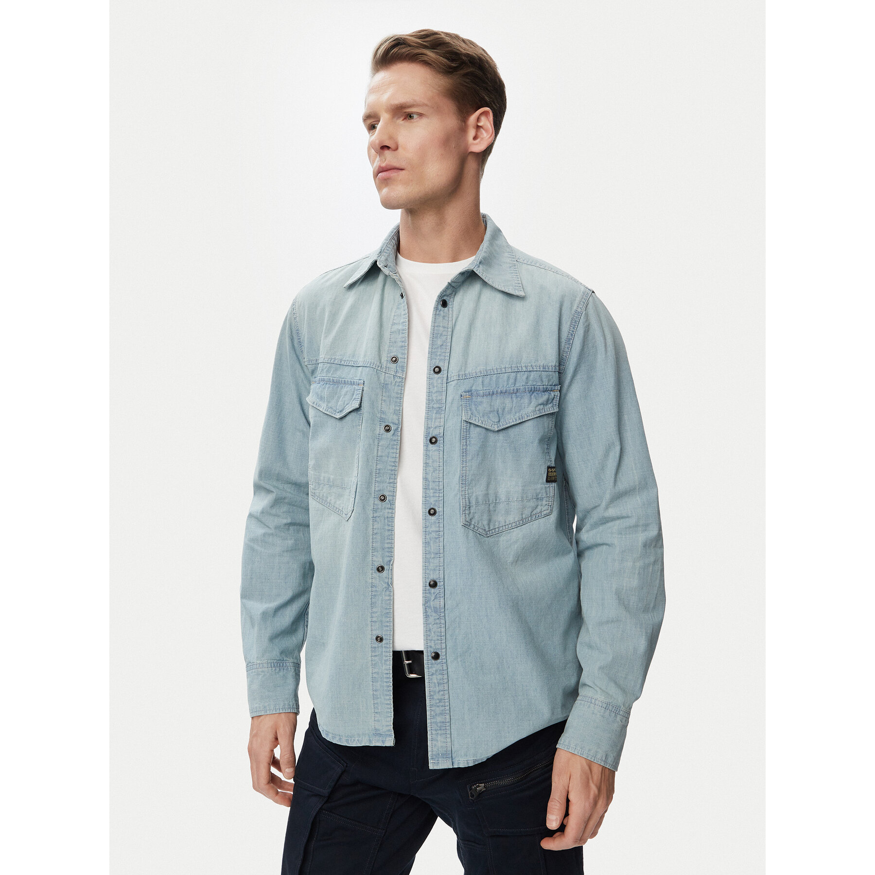 G-Star Raw Jeanshemd Dakota  D23006-E356 Blau Regular Fit