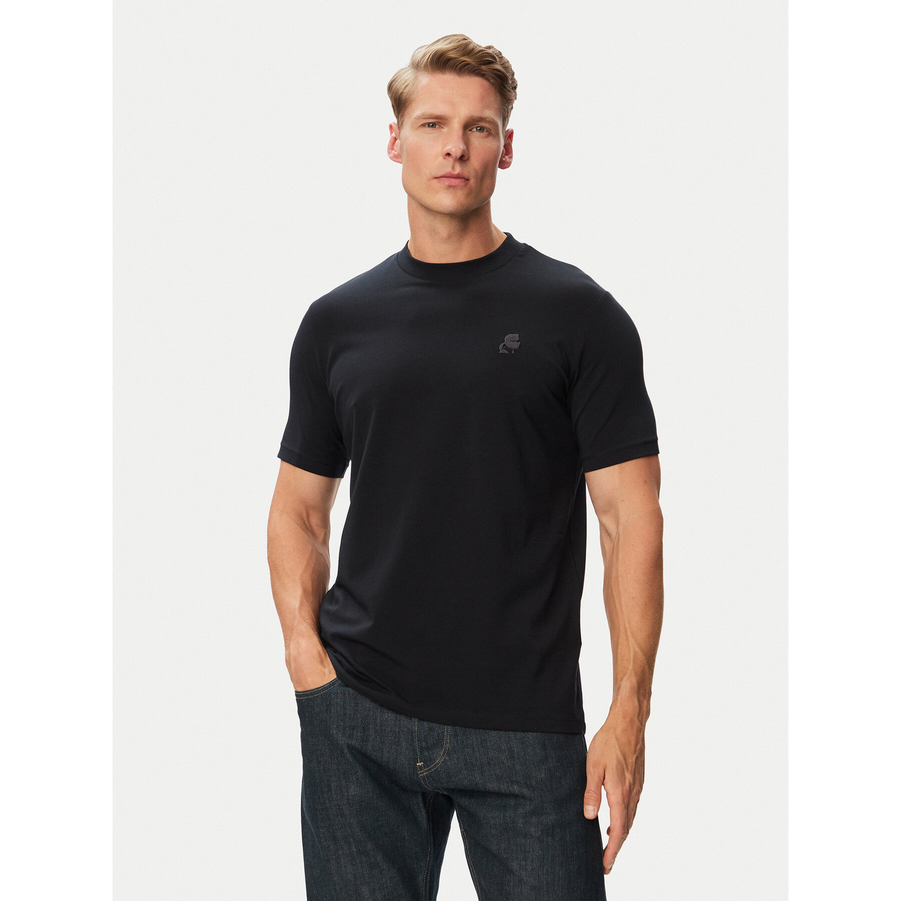 KARL LAGERFELD T-Shirt 755750 563221 Dunkelblau Regular Fit