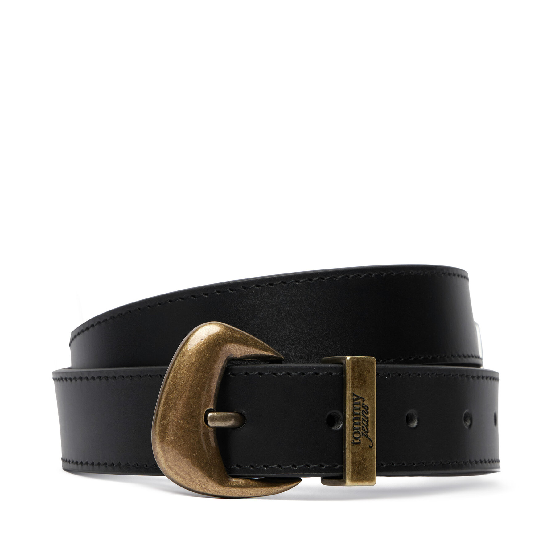 Nadrágszíj Tommy Jeans Tjw Cool Brass 30 AW0AW18845 Fekete