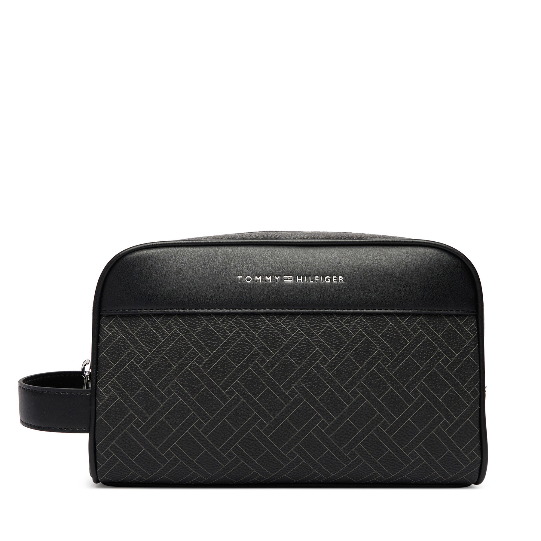 Kozmetická taštička Tommy Hilfiger Th Flag Monogram Washbag AM0AM14298 Čierna