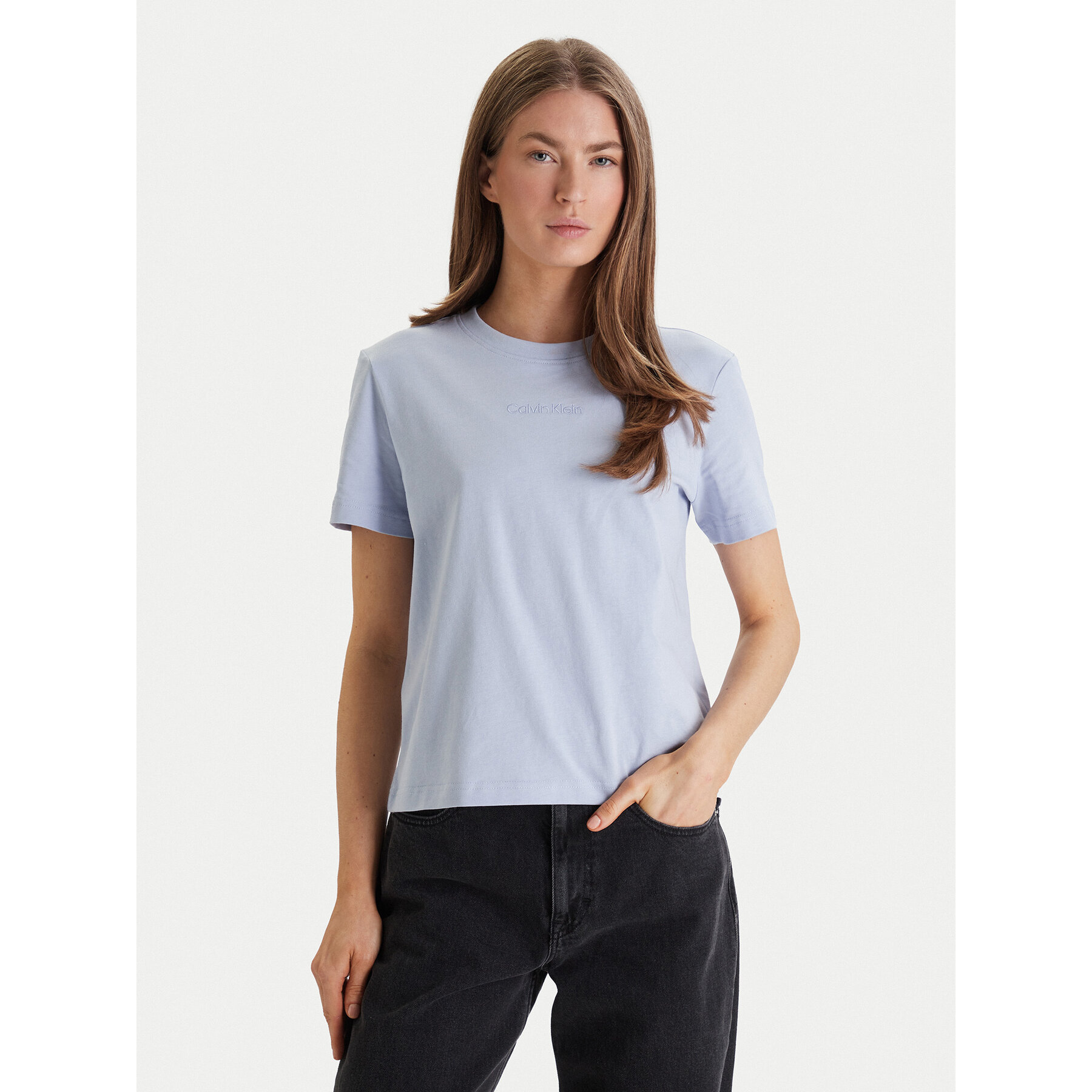 Calvin Klein Majica LV044C905G Modra Regular Fit