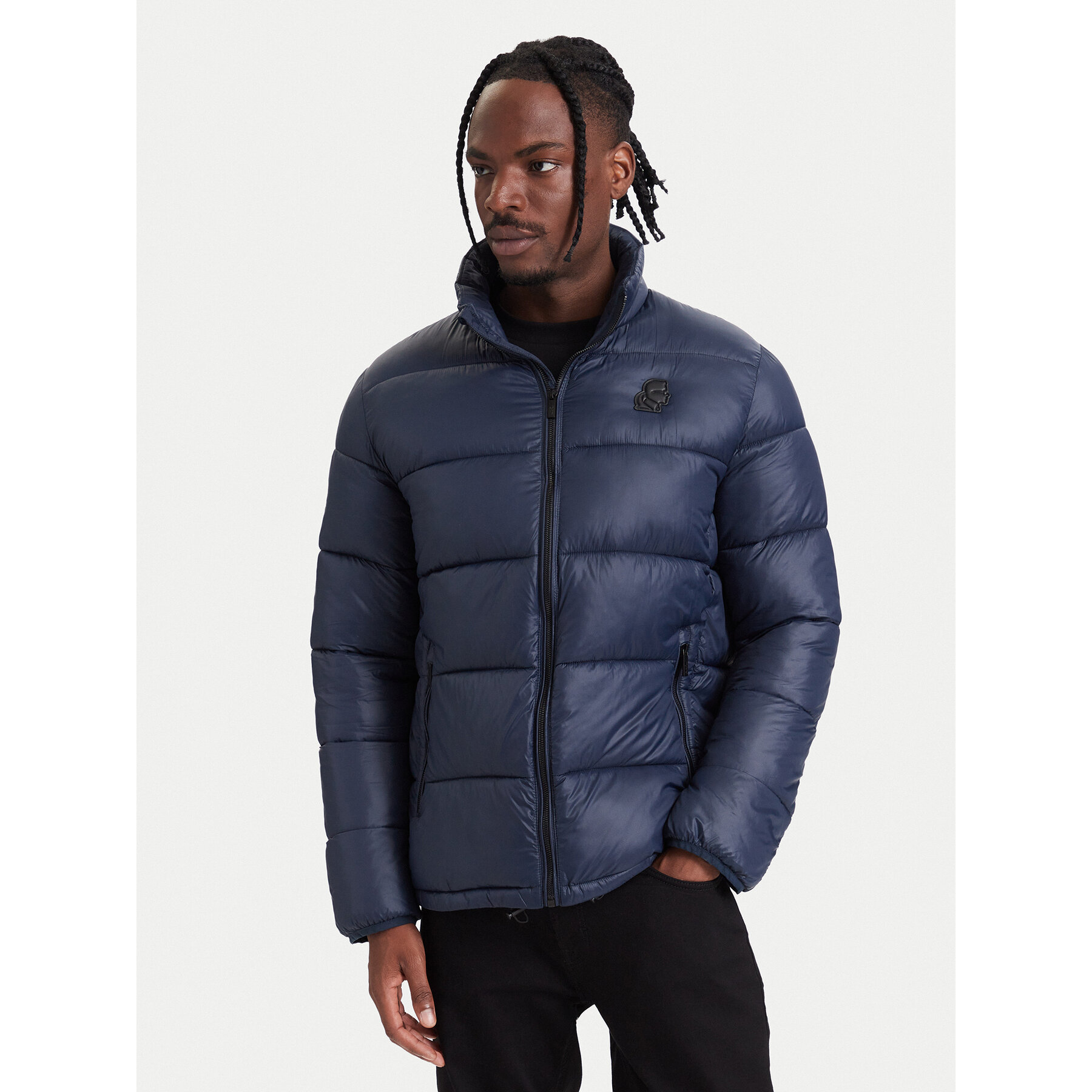 KARL LAGERFELD Winterjacke 505020 564590 Dunkelblau Regular Fit