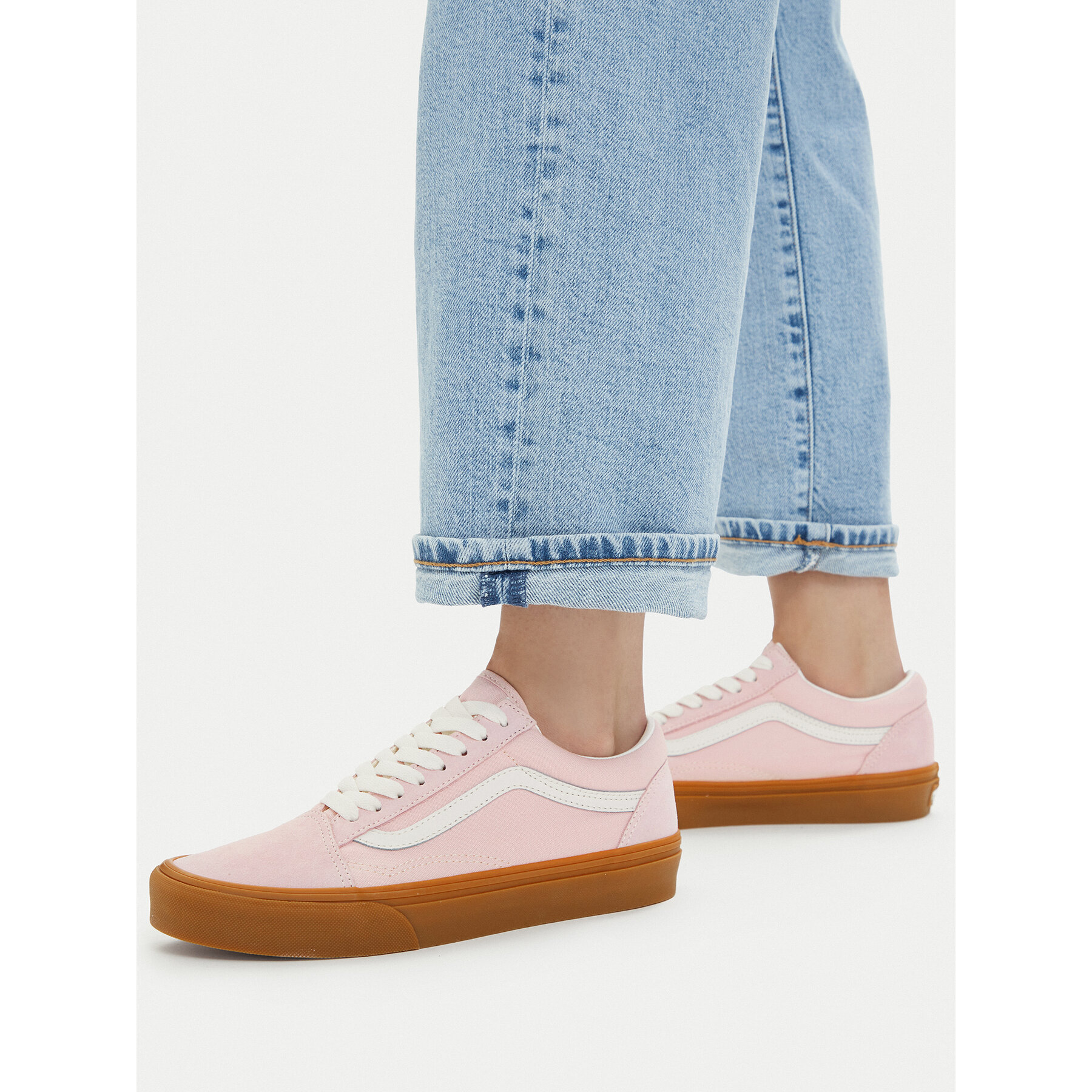 Tenis superge Vans Old Skool VN000D9YRWZ1 Roza