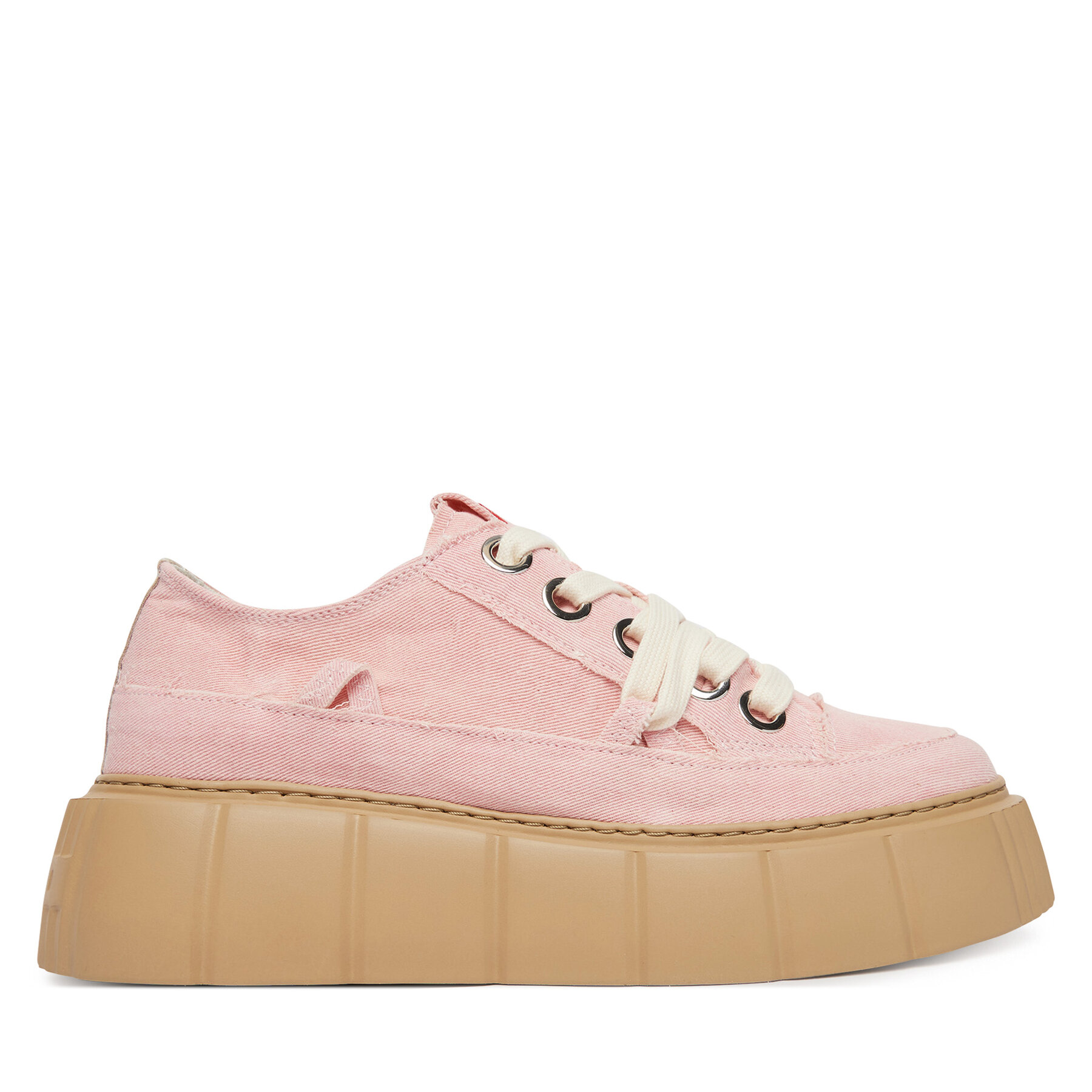 Sneakers Inuikii Matilda Frayed 1001-001-0181 Rosa chiaro