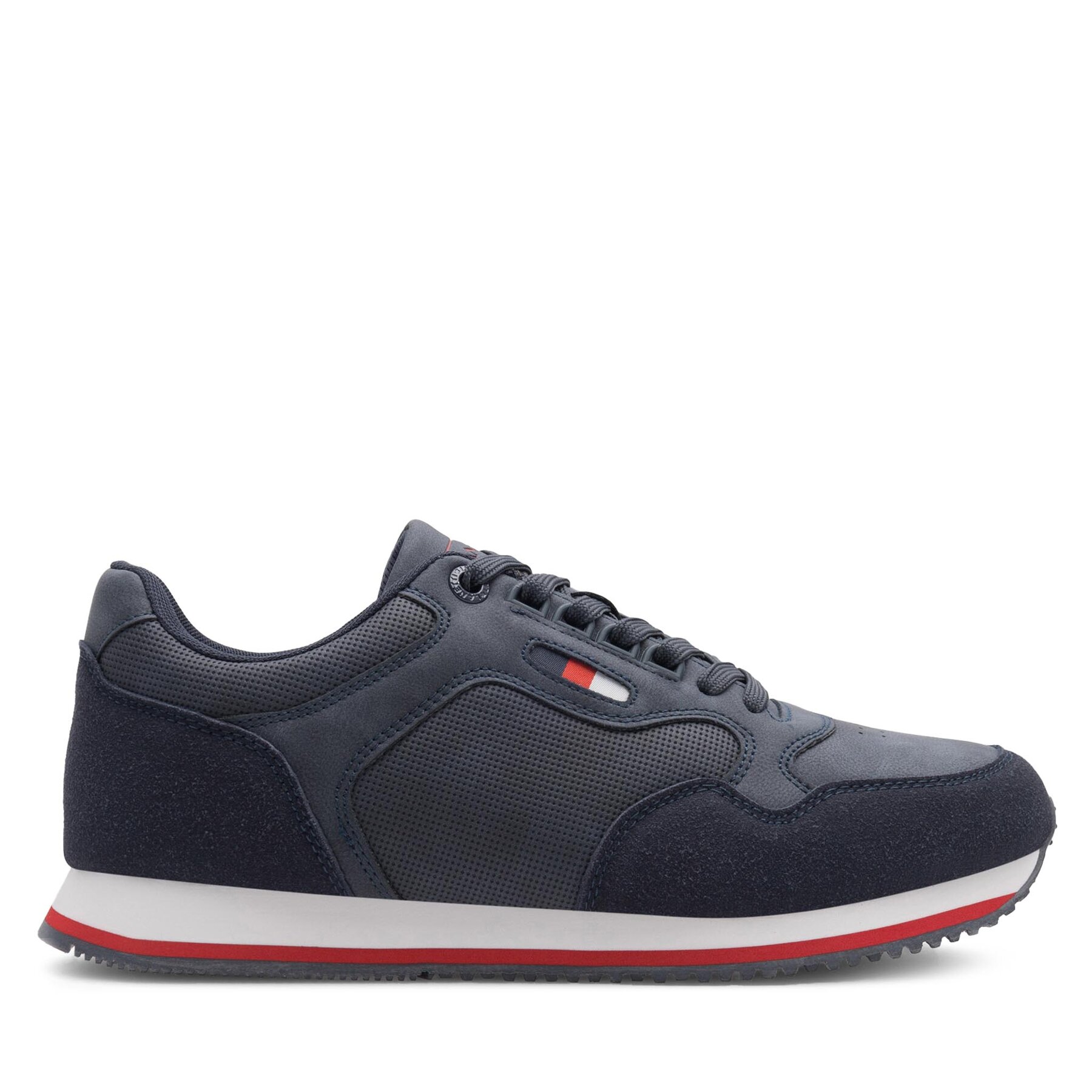 Męskie Sneakersy Lanetti, Rozmiar 40 Granatowy MP07-01409-08