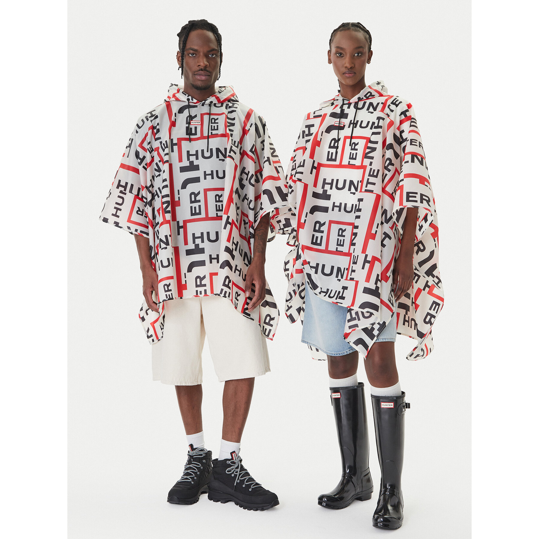 Hunter Poncho HARU0006261 Weiß Regular Fit