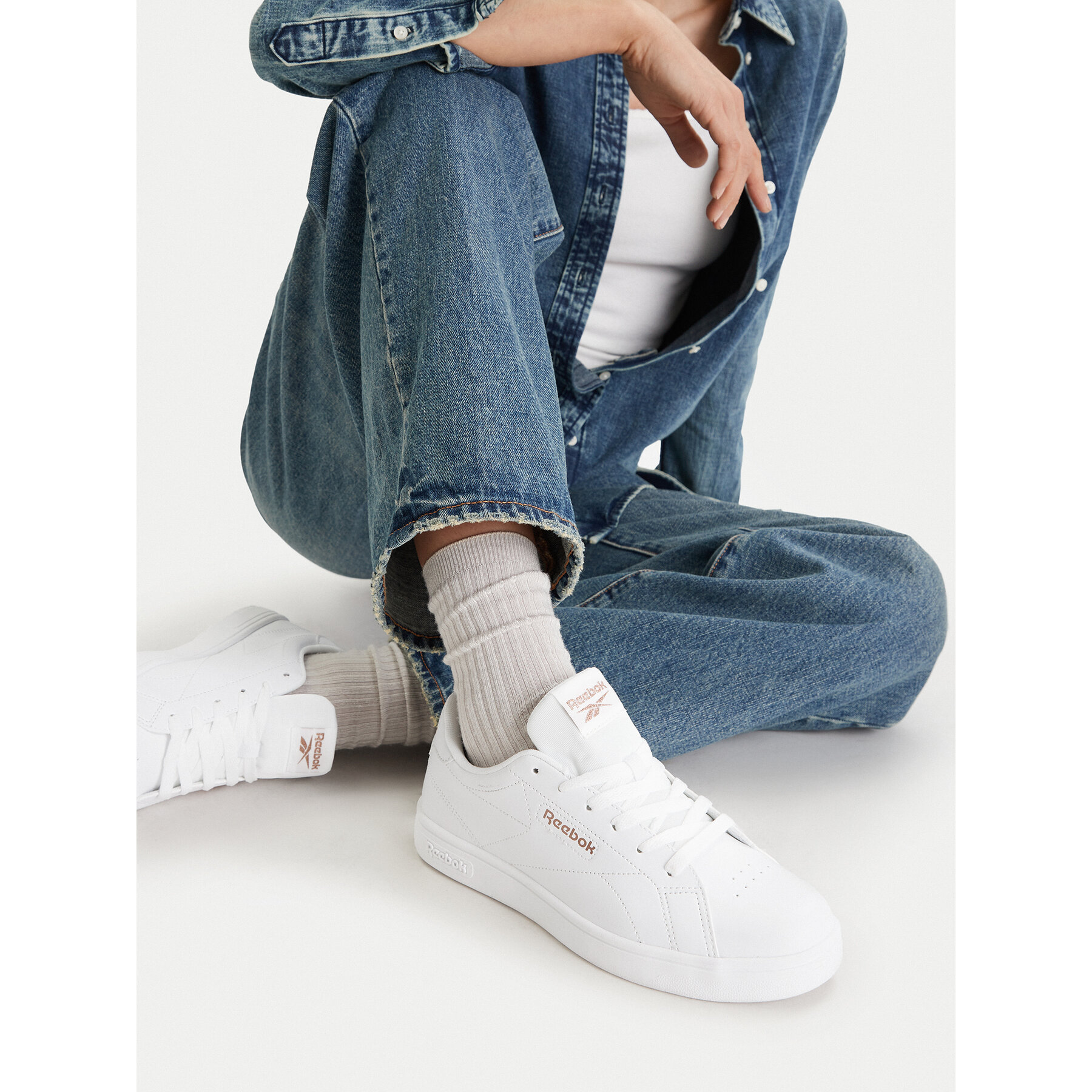 Sneakersy Reebok C-COURT CLEAN 100074383 Biela
