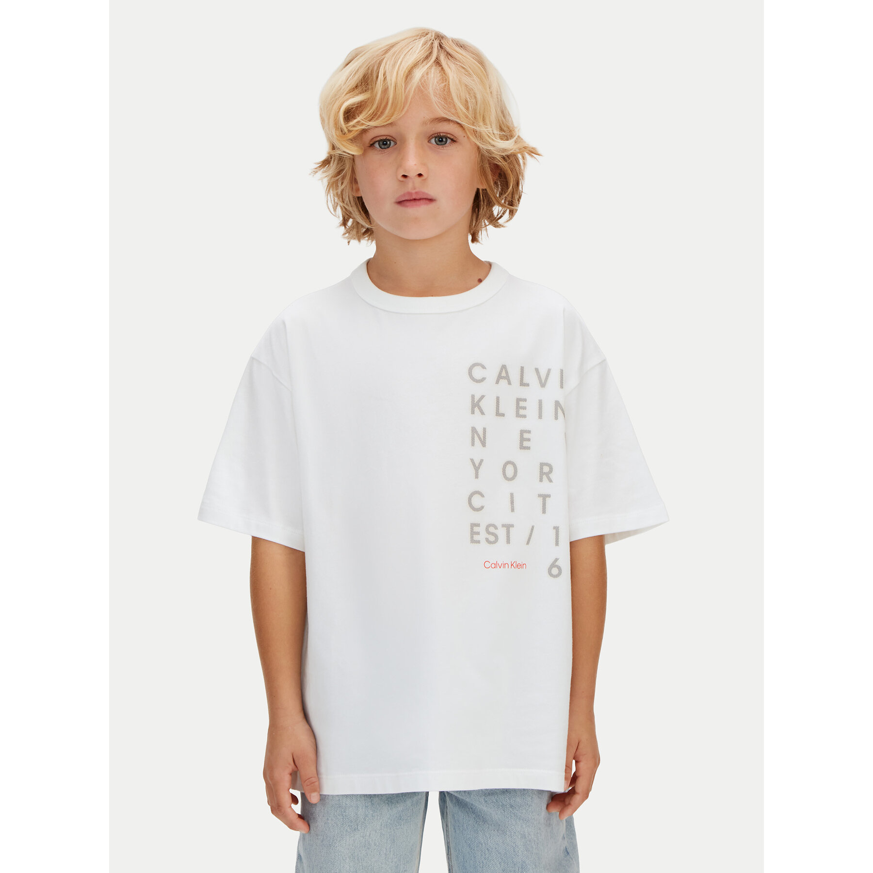 Calvin Klein Jeans Camiseta LVCKSJA02B Blanco Relaxed Fit