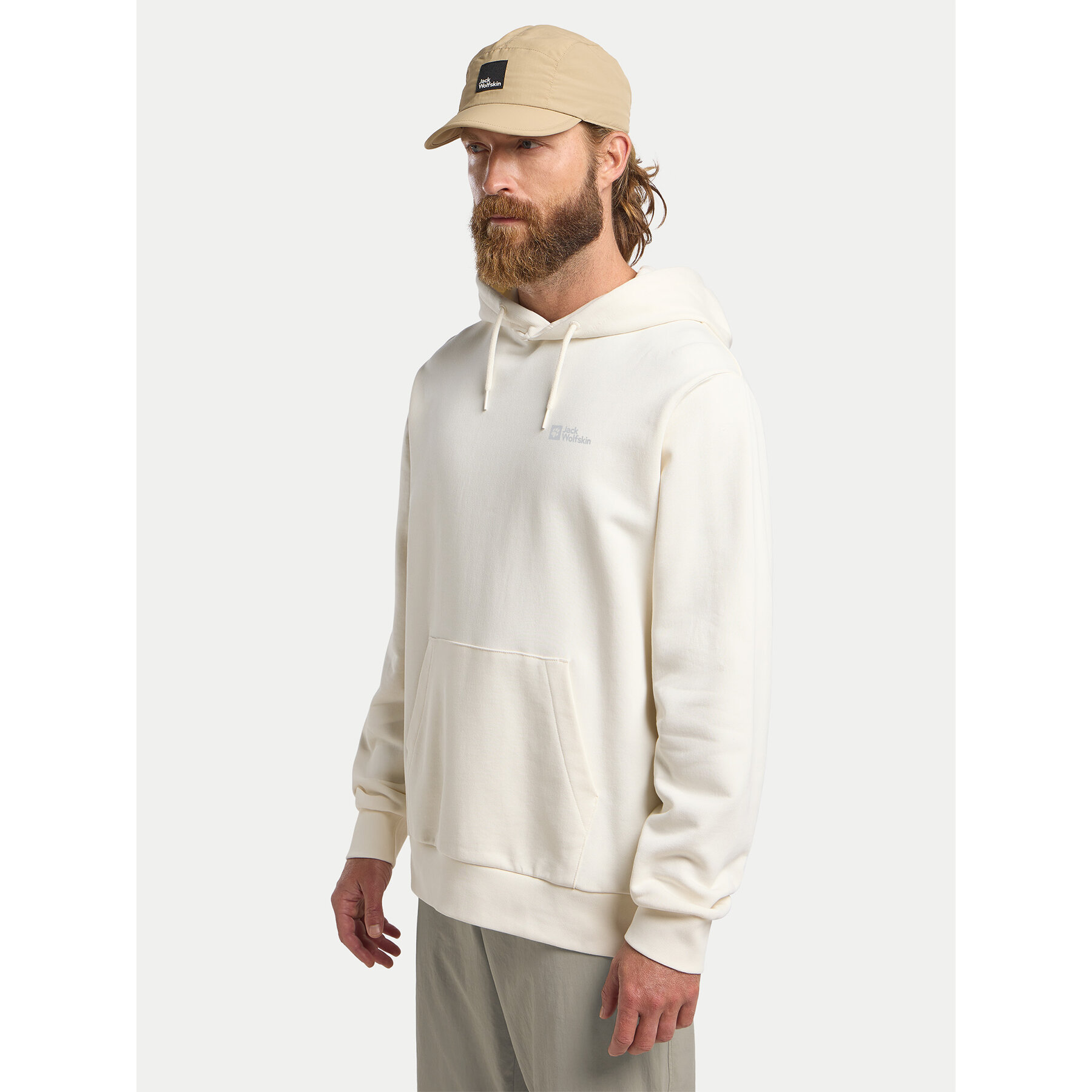 Jack Wolfskin Sweatshirt Essential A63872 Écru Regular Fit